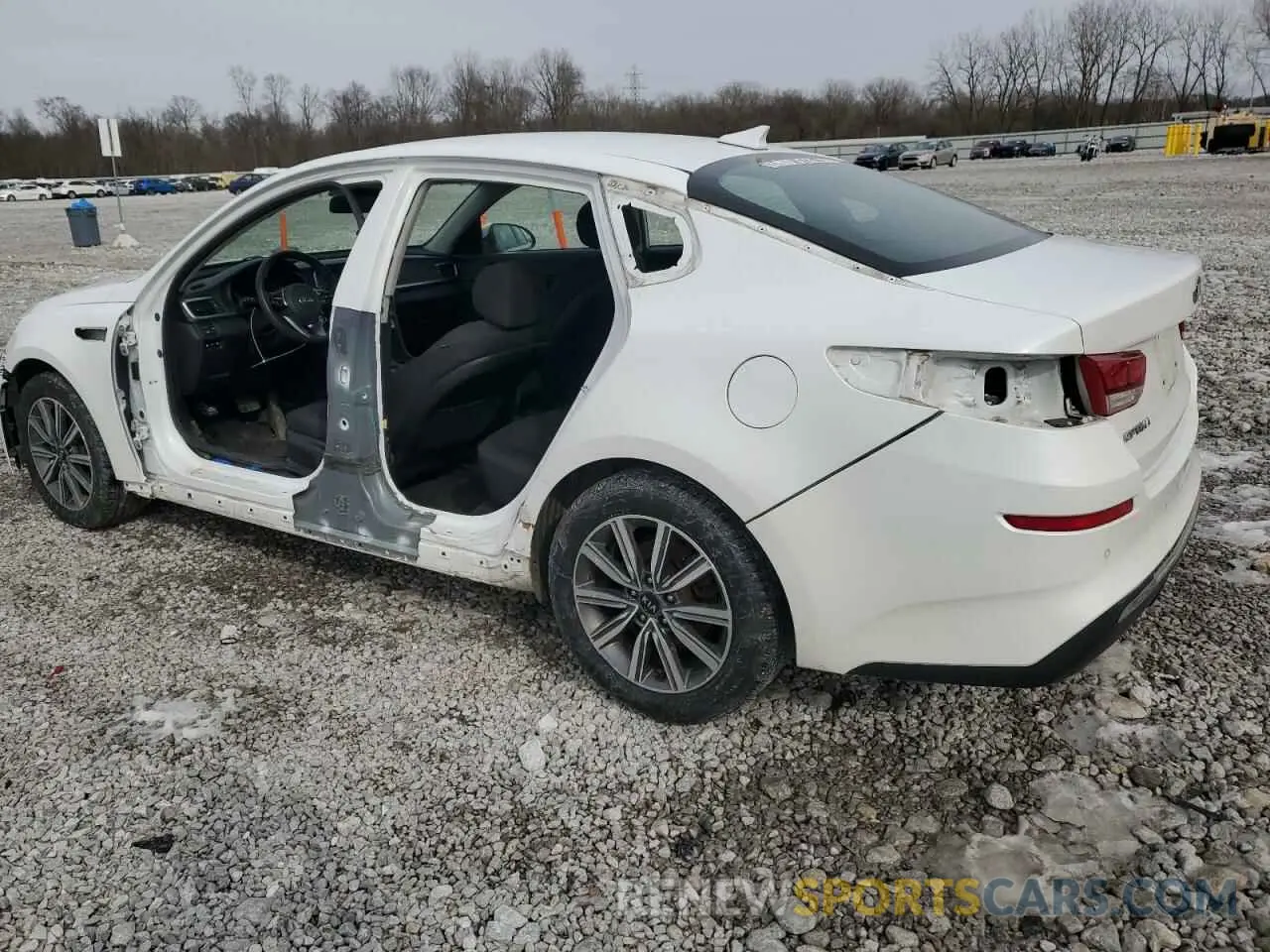 2 Photograph of a damaged car 5XXGT4L35KG370428 KIA OPTIMA 2019