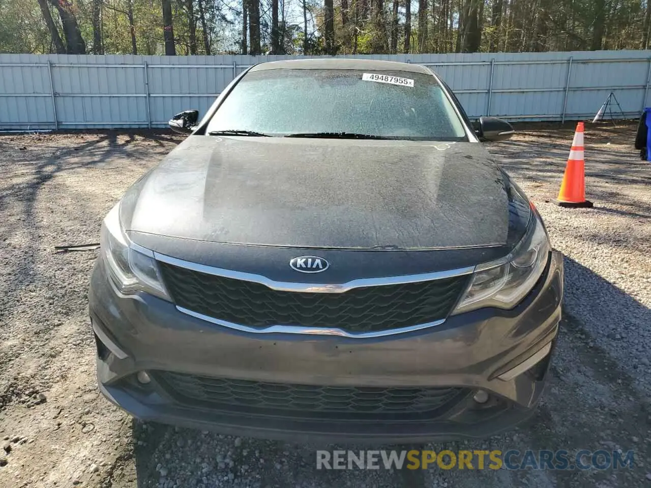 5 Photograph of a damaged car 5XXGT4L36KG282553 KIA OPTIMA 2019