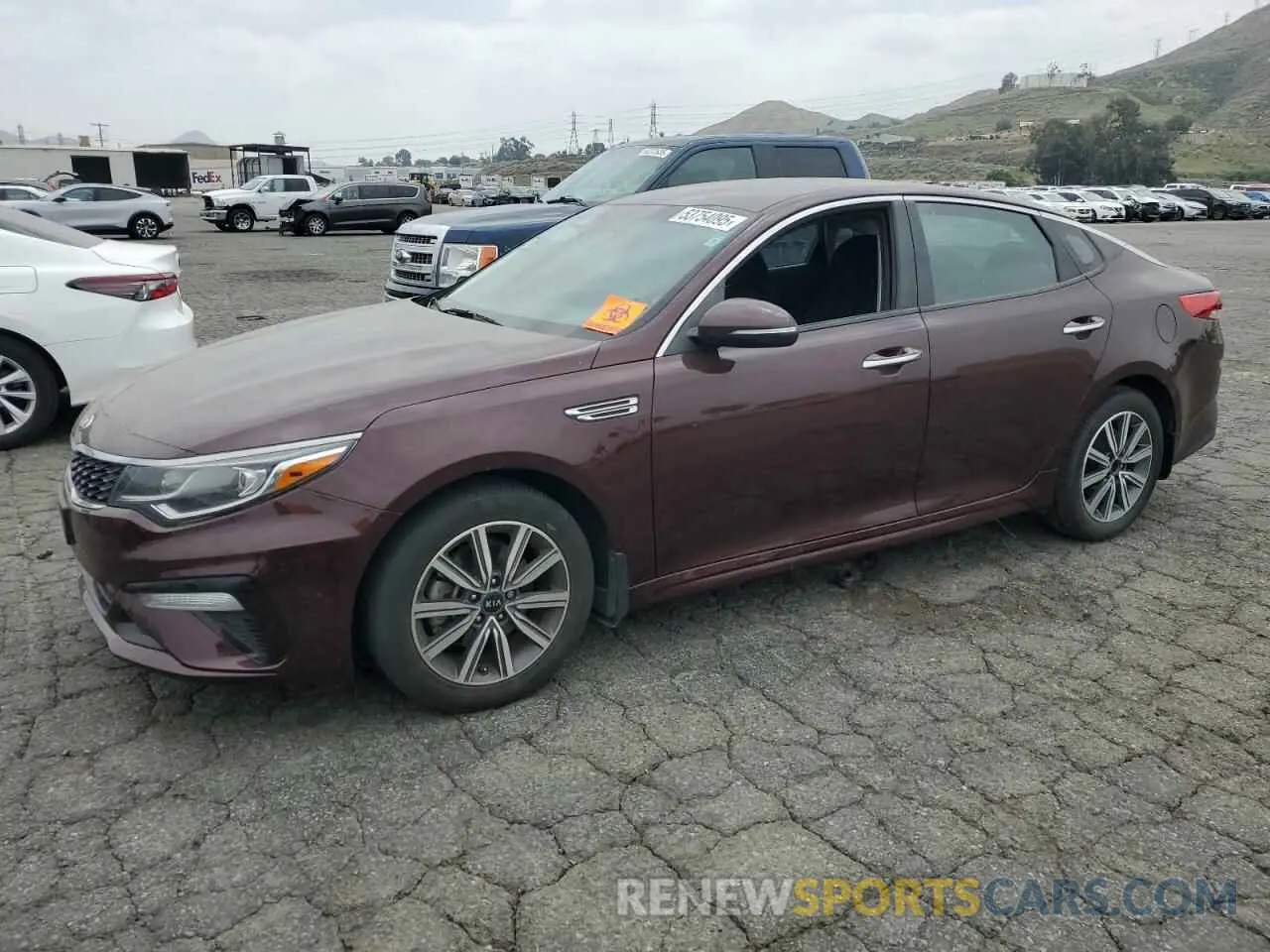 1 Photograph of a damaged car 5XXGT4L36KG367604 KIA OPTIMA 2019