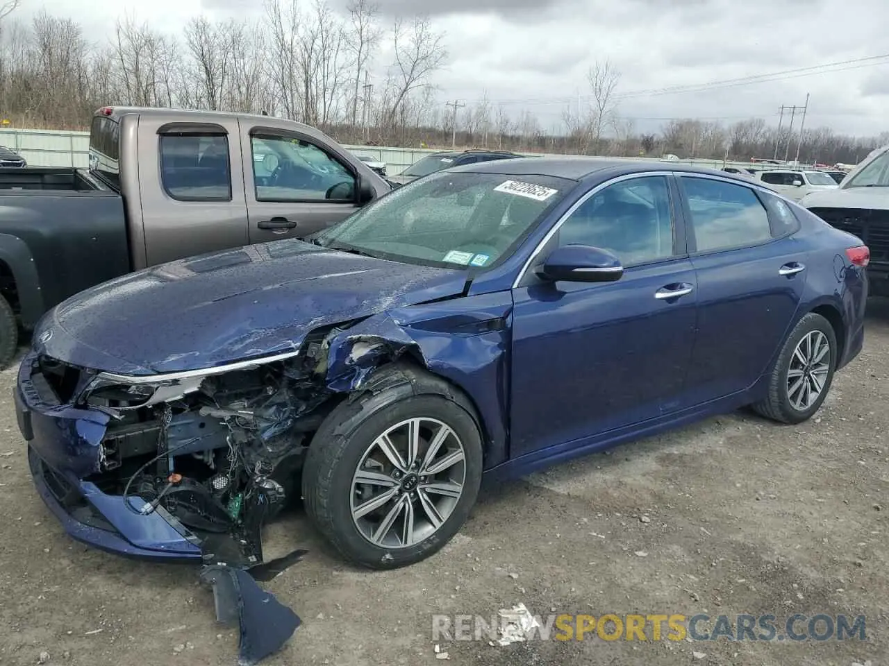 1 Photograph of a damaged car 5XXGT4L37KG359365 KIA OPTIMA 2019