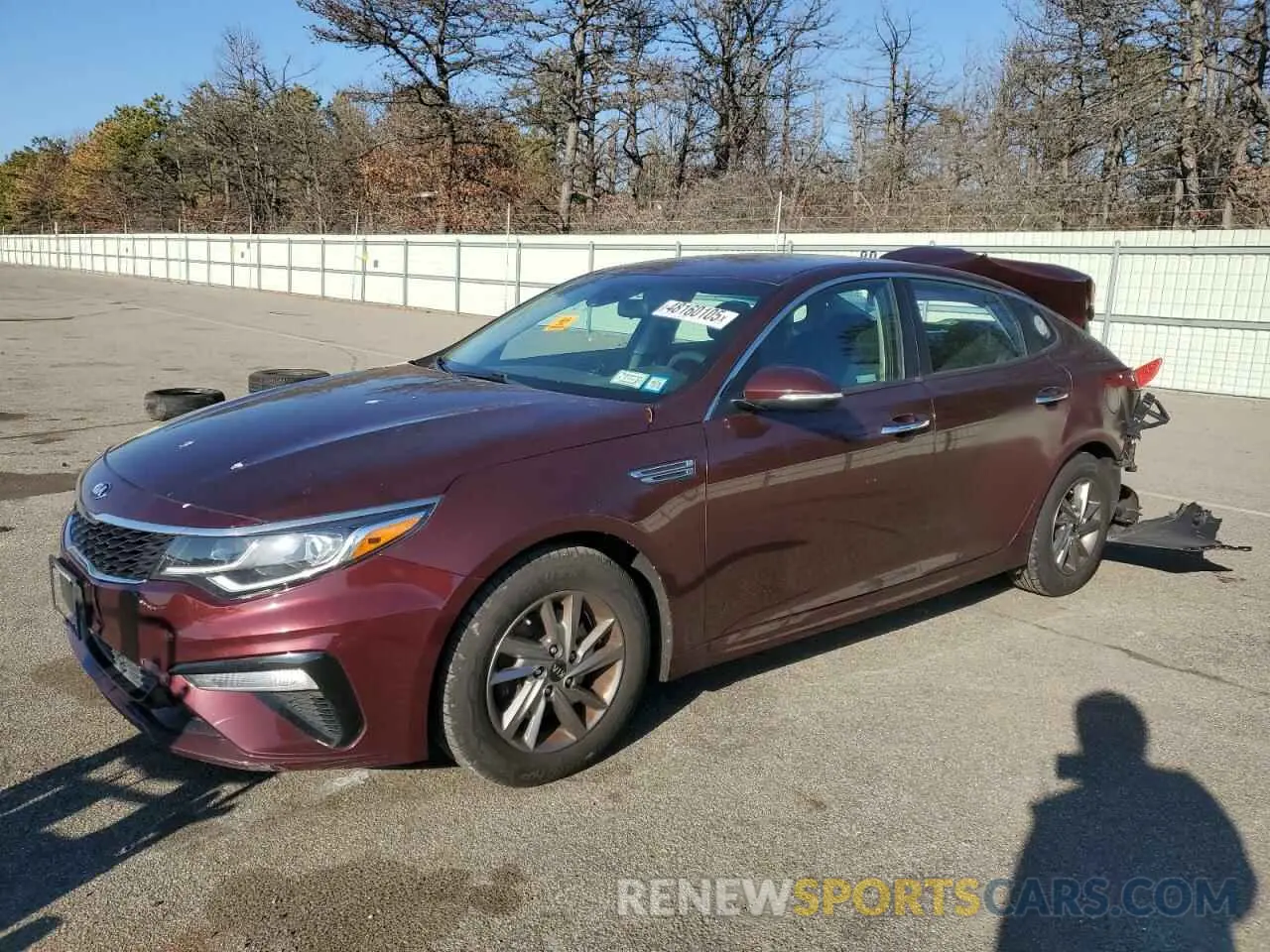 1 Photograph of a damaged car 5XXGT4L38KG317979 KIA OPTIMA 2019