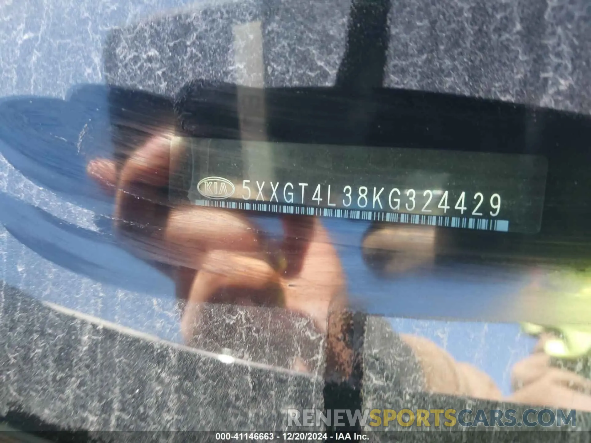 9 Photograph of a damaged car 5XXGT4L38KG324429 KIA OPTIMA 2019