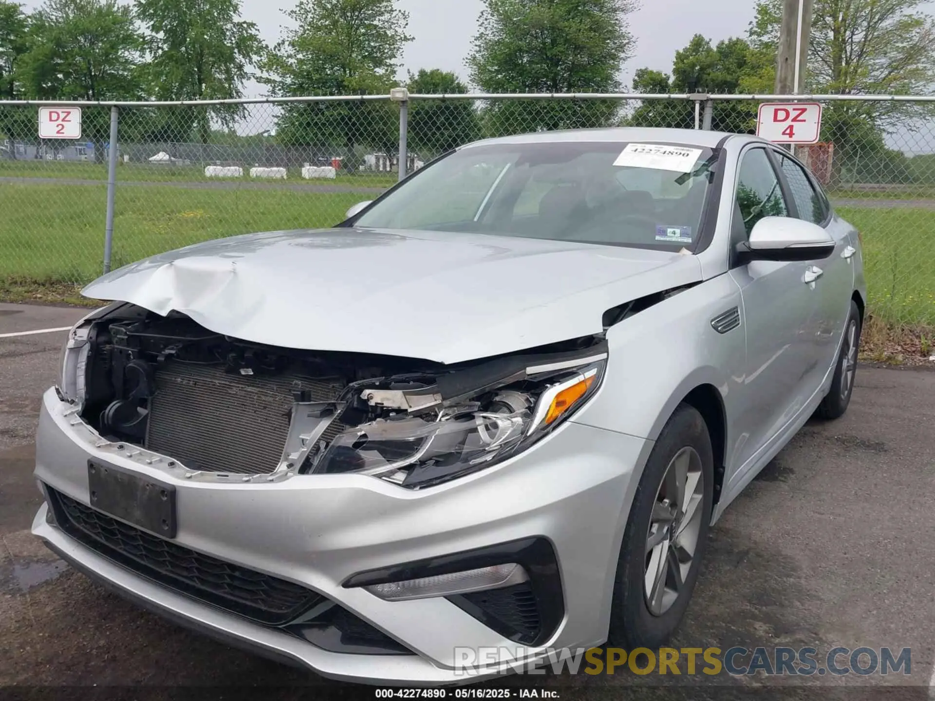 2 Photograph of a damaged car 5XXGT4L39KG350246 KIA OPTIMA 2019