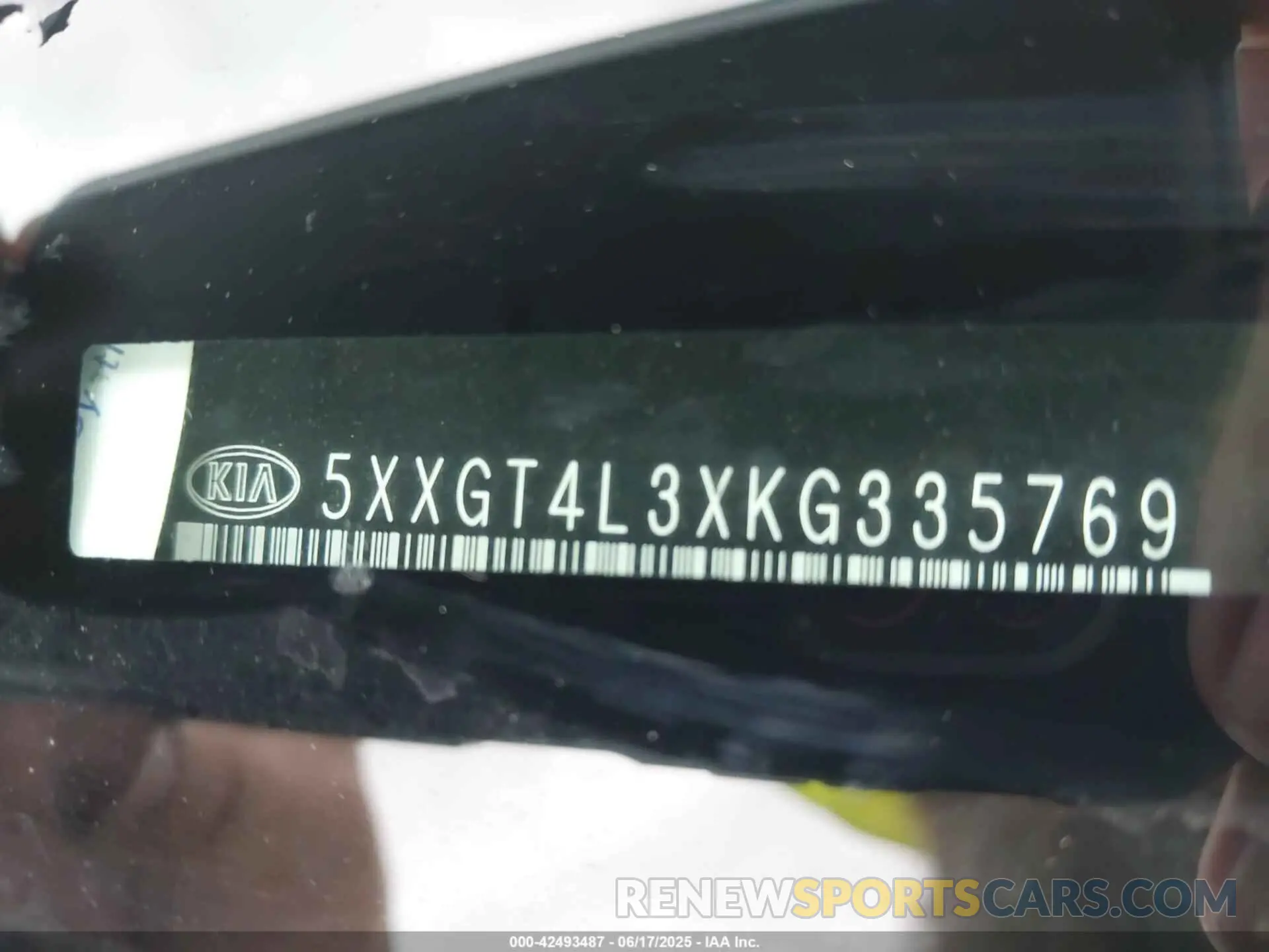 9 Photograph of a damaged car 5XXGT4L3XKG335769 KIA OPTIMA 2019