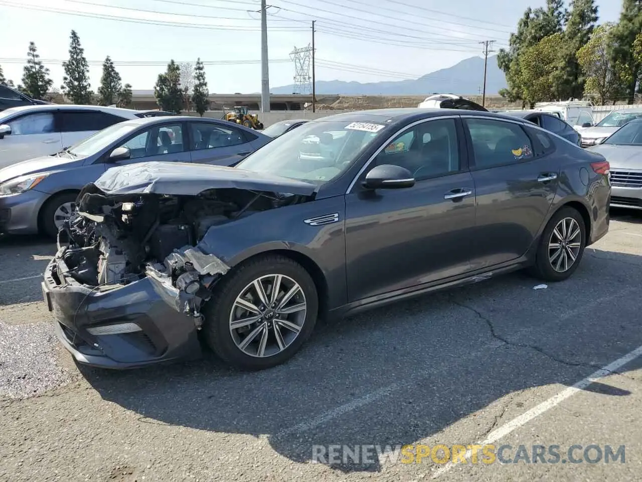 1 Photograph of a damaged car 5XXGU4L16KG307172 KIA OPTIMA 2019