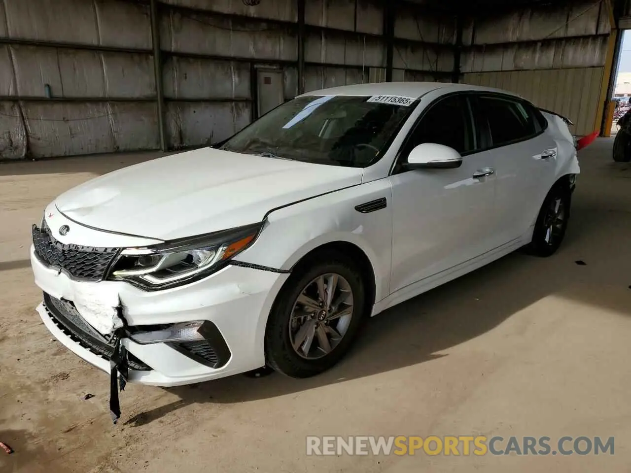 1 Photograph of a damaged car 5XXGT4L31LG398762 KIA OPTIMA 2020