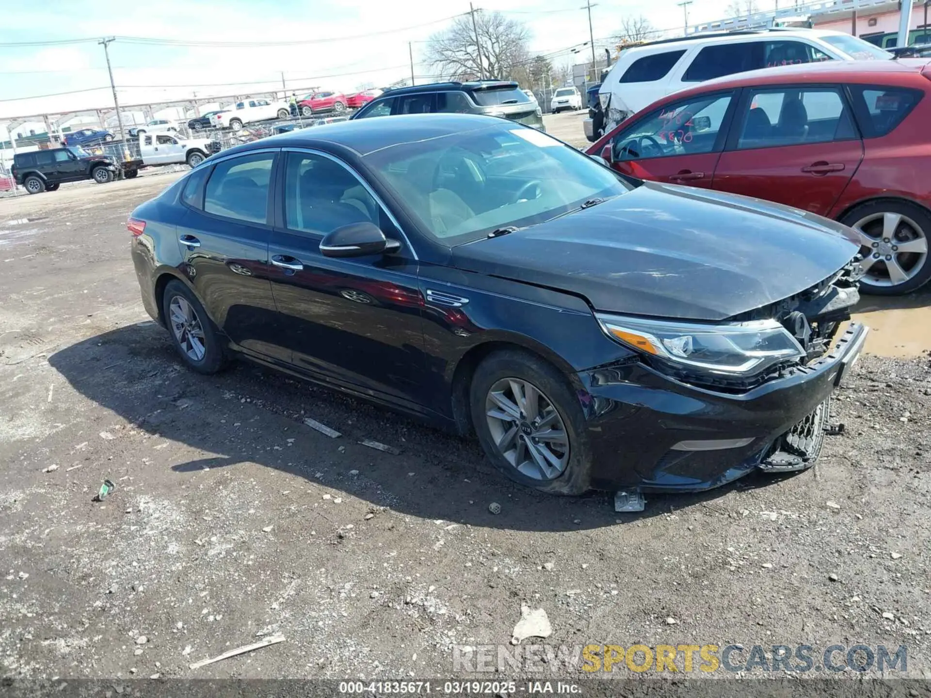 1 Photograph of a damaged car 5XXGT4L32LG430599 KIA OPTIMA 2020