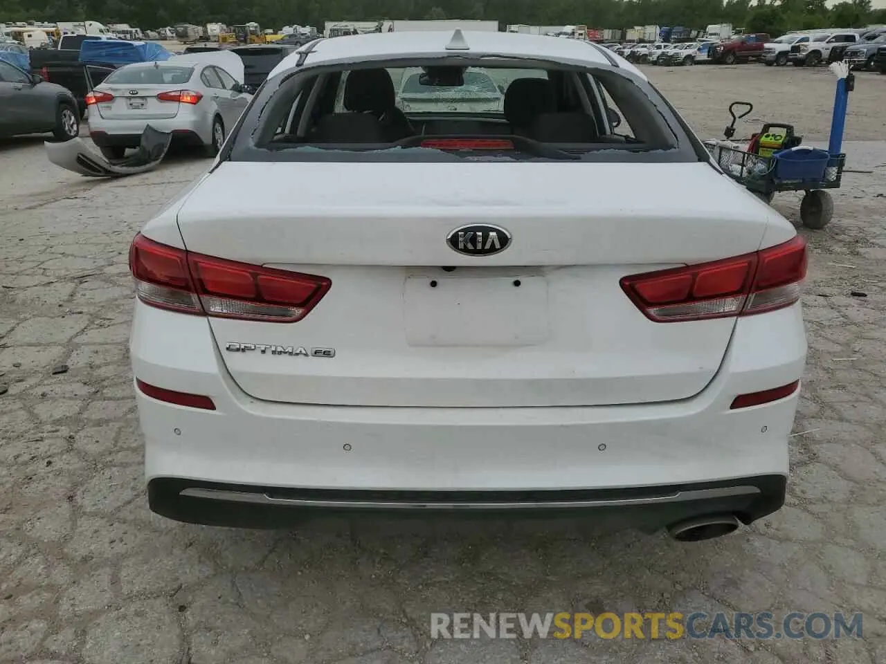 6 Photograph of a damaged car 5XXGT4L35LG440141 KIA OPTIMA 2020