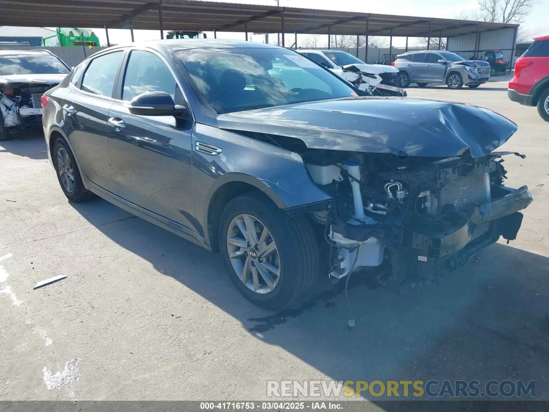 1 Photograph of a damaged car 5XXGT4L36LG389152 KIA OPTIMA 2020