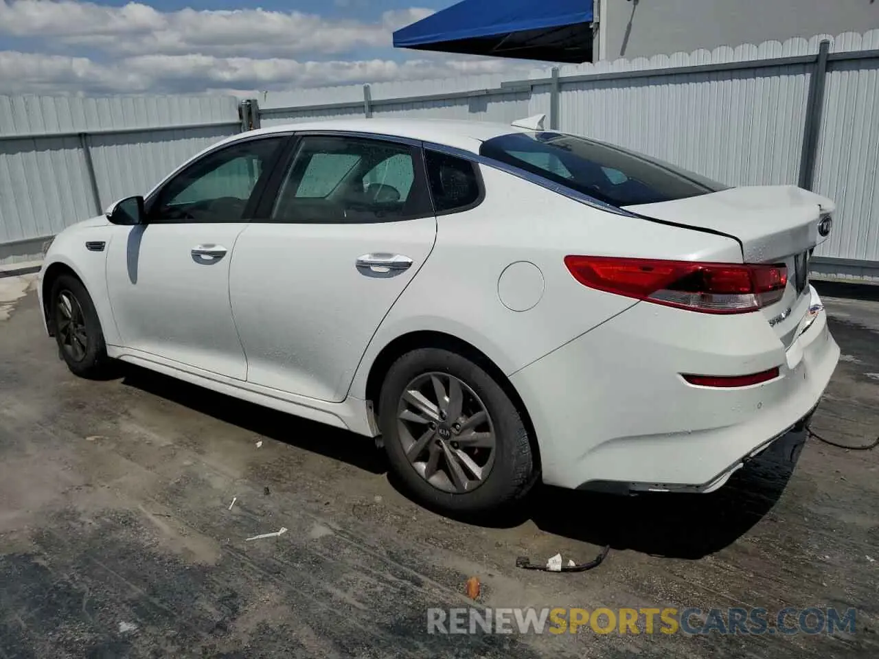 2 Photograph of a damaged car 5XXGT4L36LG400974 KIA OPTIMA 2020