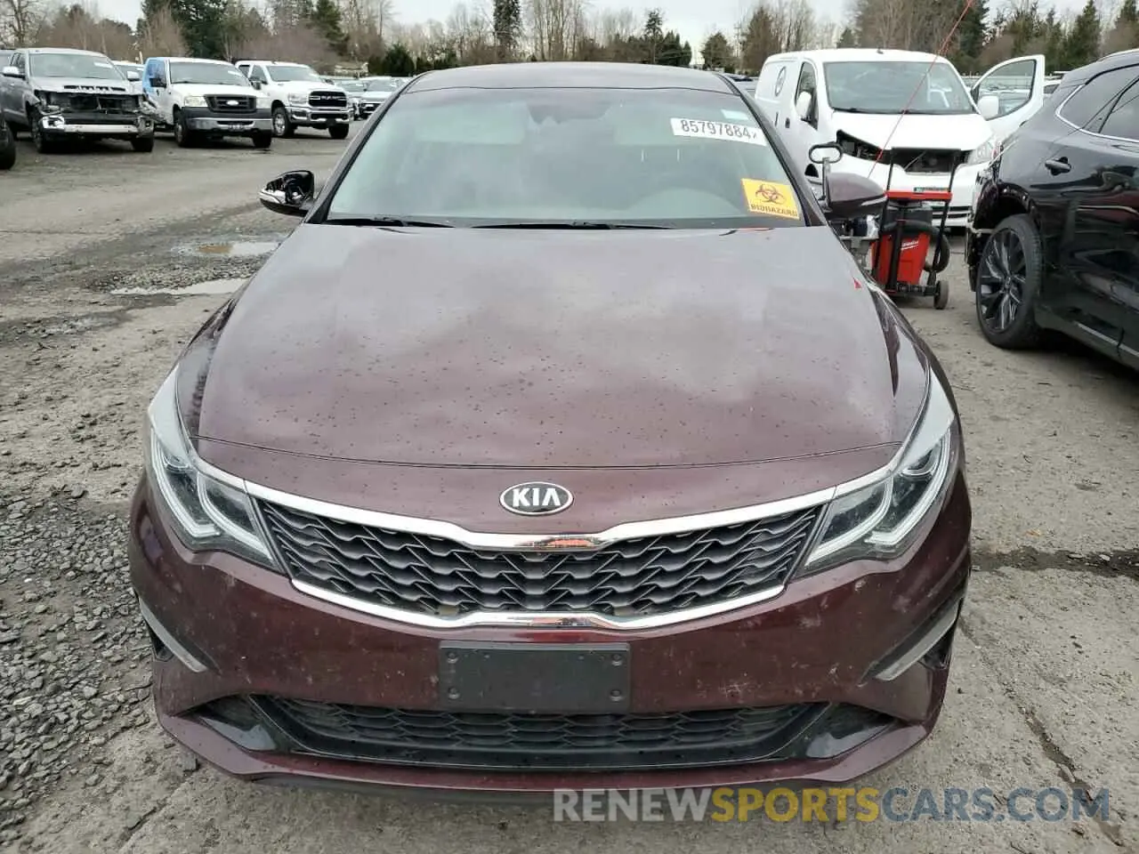 5 Photograph of a damaged car 5XXGT4L37LG422160 KIA OPTIMA 2020