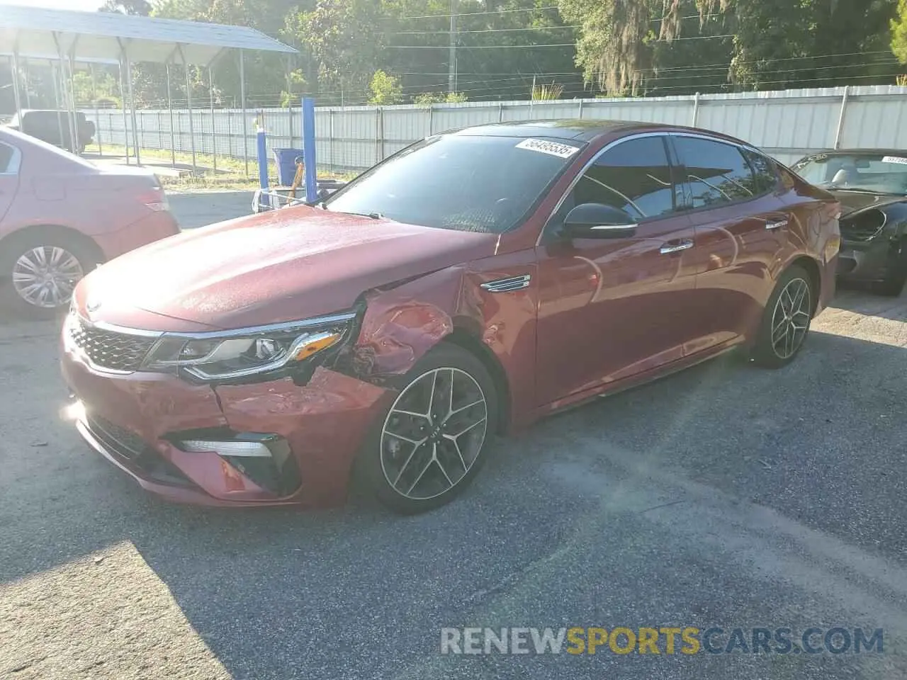 1 Photograph of a damaged car 5XXGT4L37LG450881 KIA OPTIMA 2020