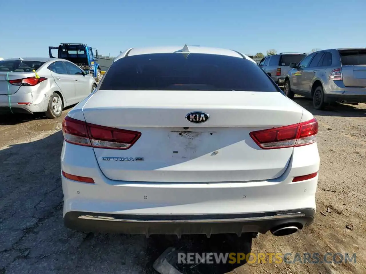 6 Photograph of a damaged car 5XXGT4L38LG387595 KIA OPTIMA 2020
