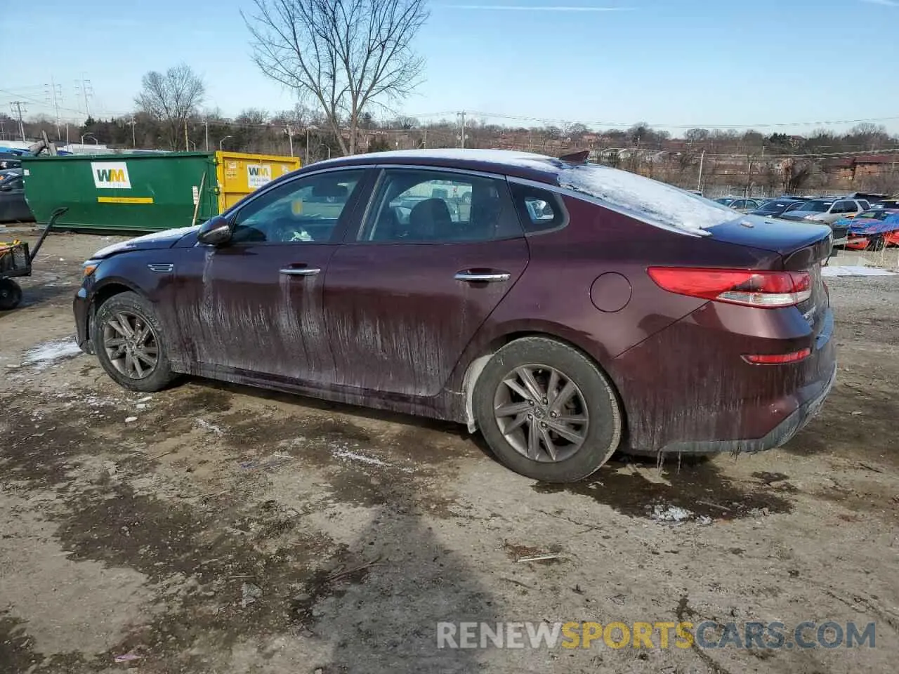 2 Photograph of a damaged car 5XXGT4L38LG443373 KIA OPTIMA 2020