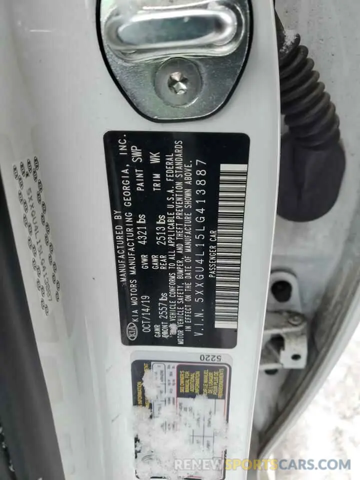 13 Фотография поврежденного автомобиля 5XXGU4L15LG413887 KIA OPTIMA 2020