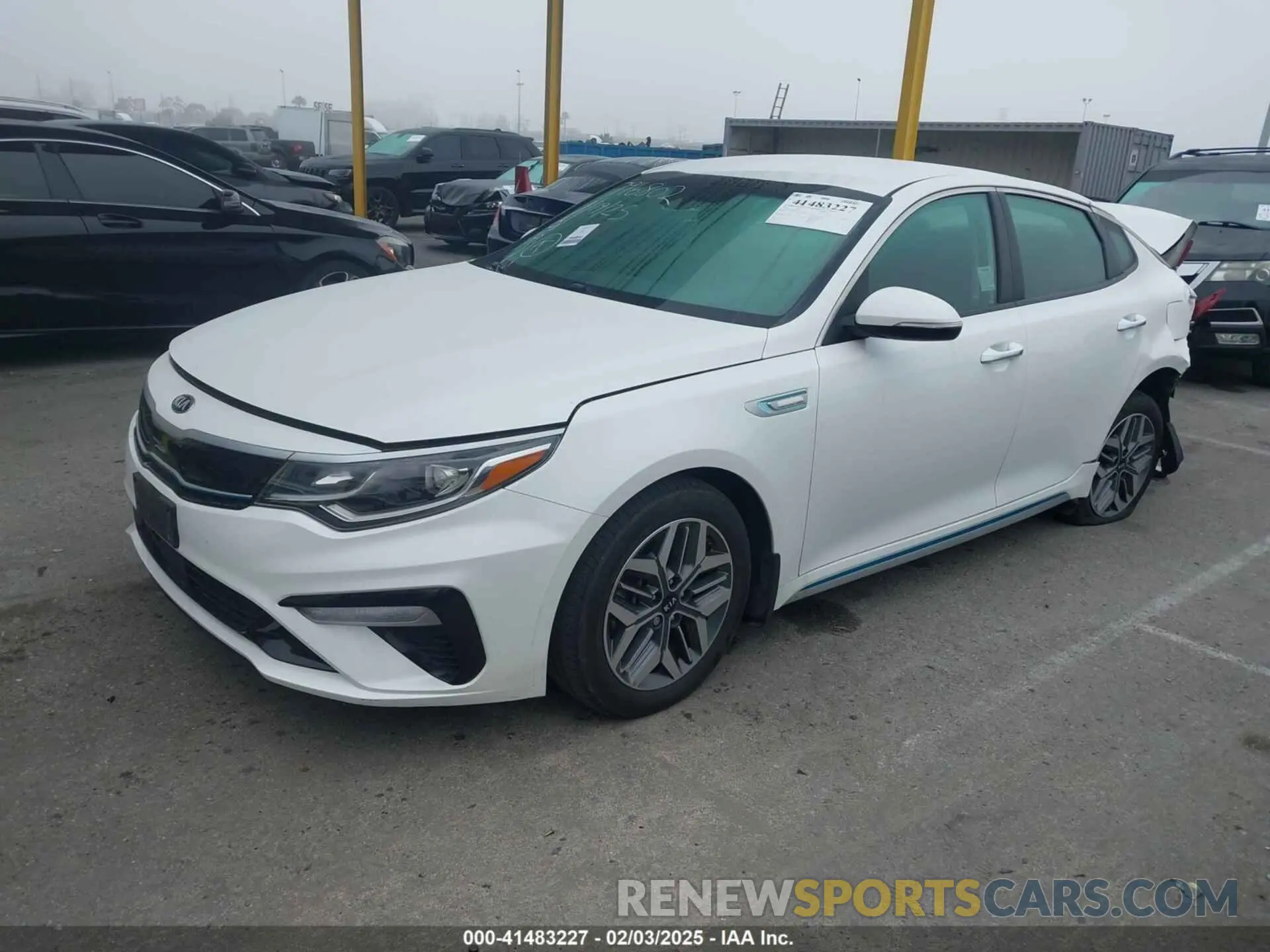 2 Фотография поврежденного автомобиля KNAGU4LE3L5037307 KIA OPTIMA HYBRID 2020