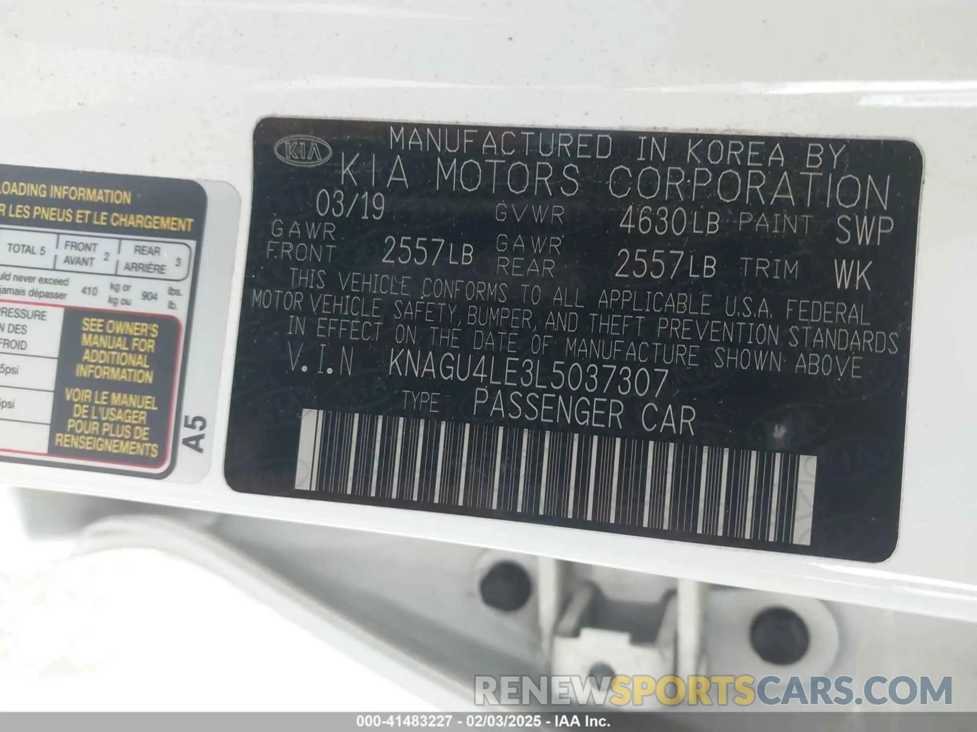 9 Фотография поврежденного автомобиля KNAGU4LE3L5037307 KIA OPTIMA HYBRID 2020