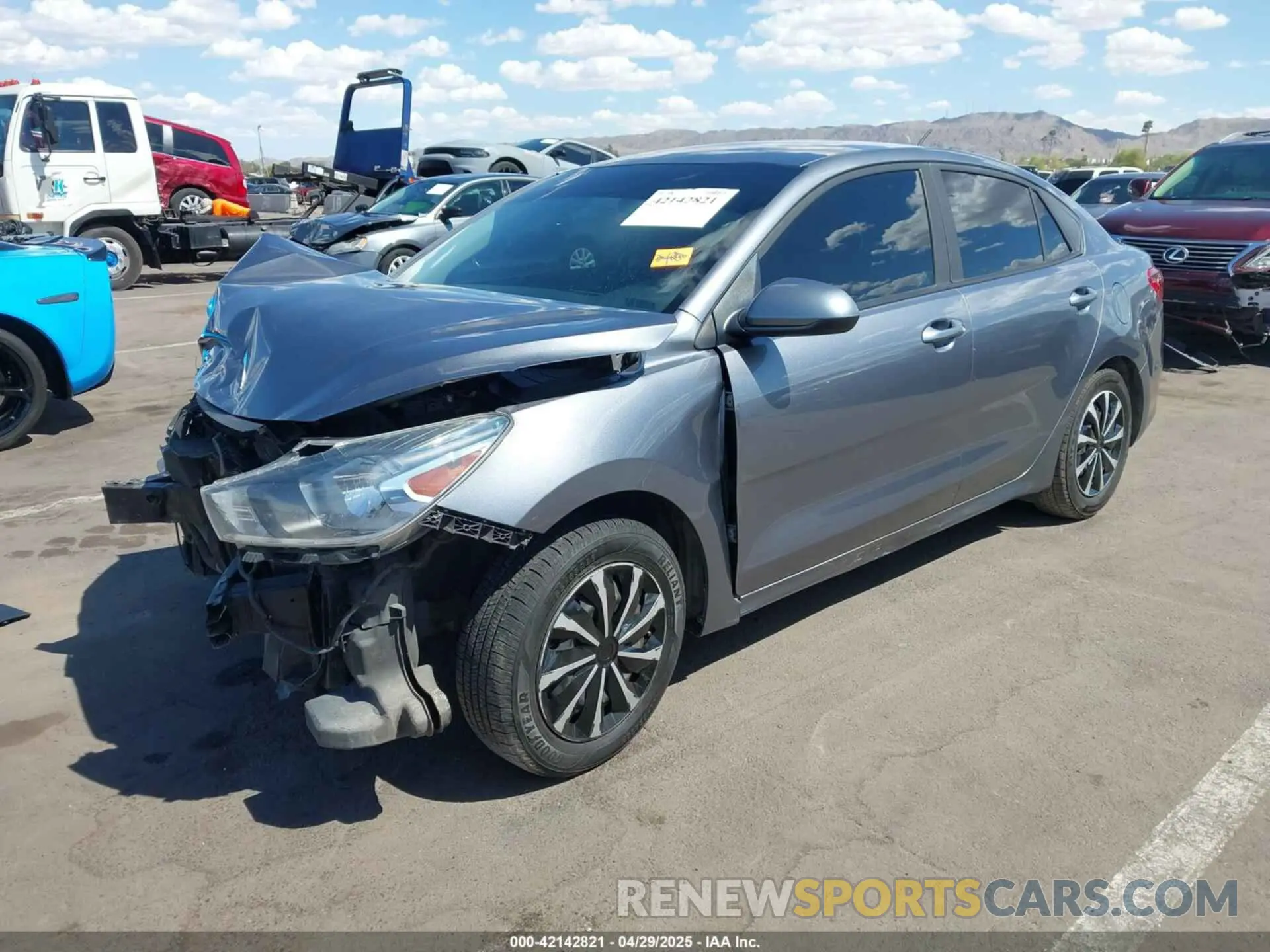 2 Photograph of a damaged car 3KPA24AB1KE179729 KIA RIO 2019
