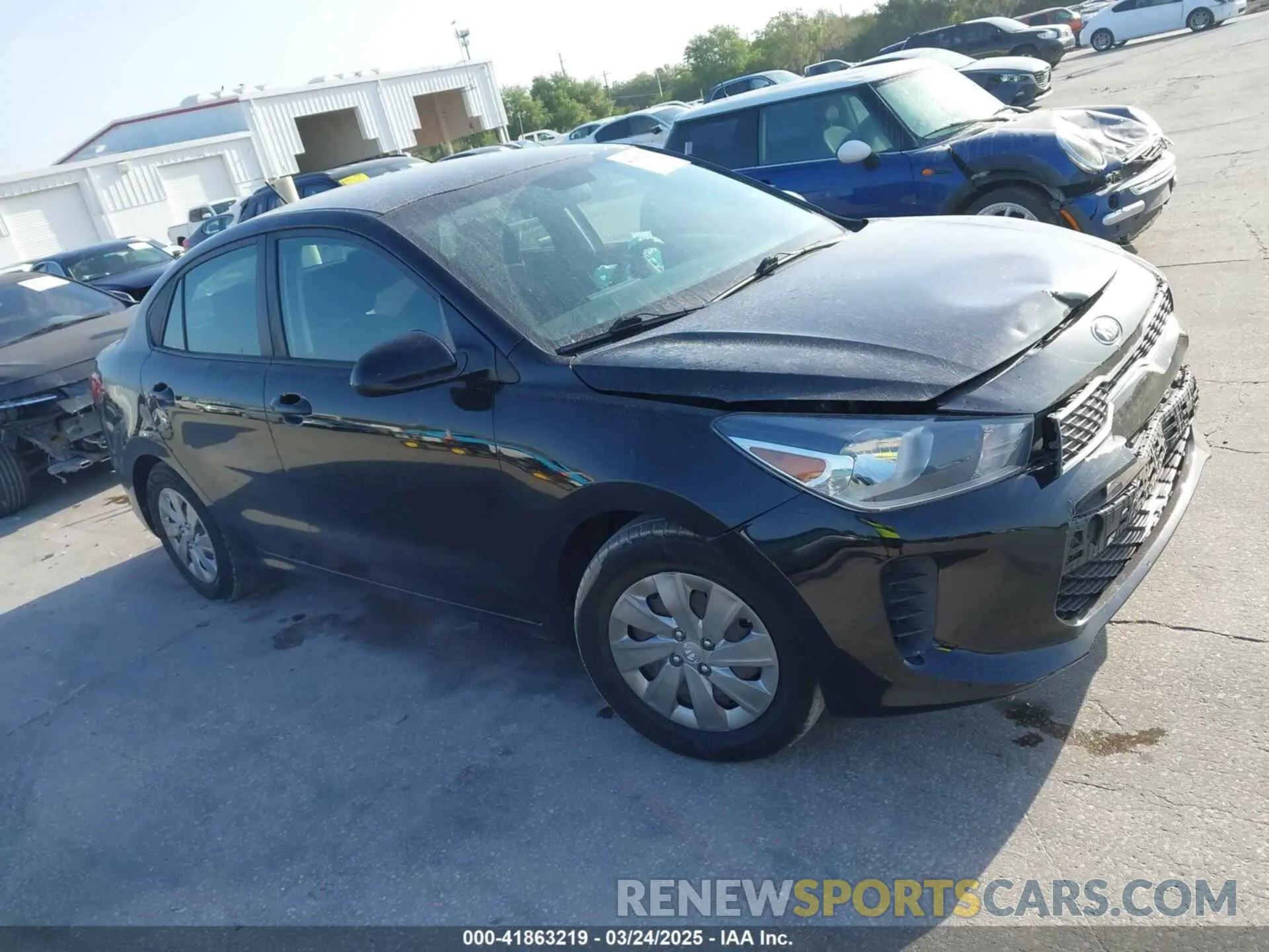 13 Photograph of a damaged car 3KPA24AB1KE198006 KIA RIO 2019