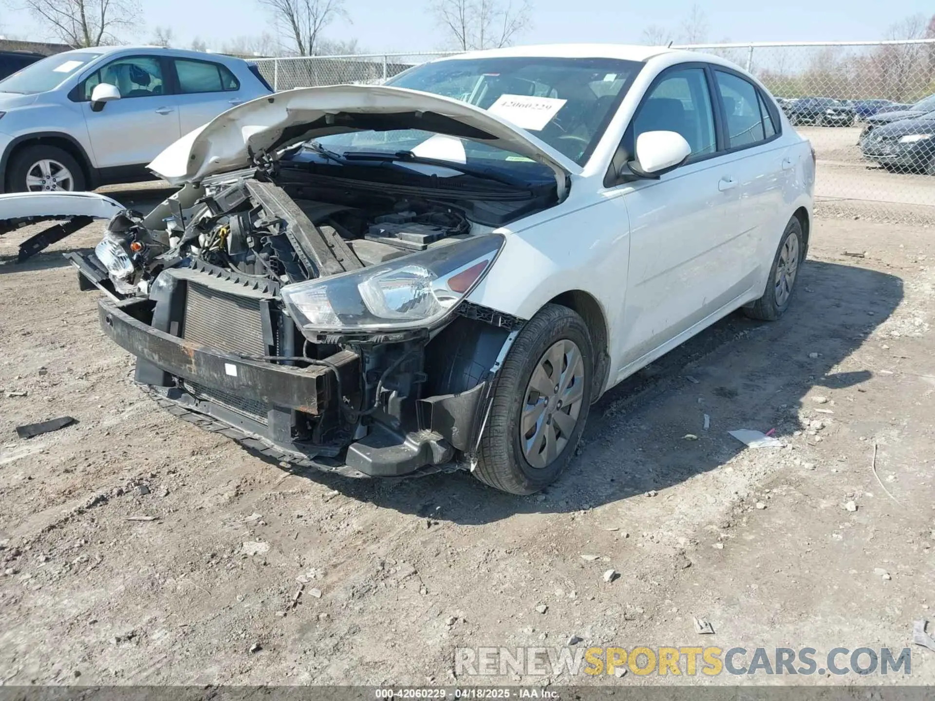 2 Photograph of a damaged car 3KPA24AB2KE241607 KIA RIO 2019