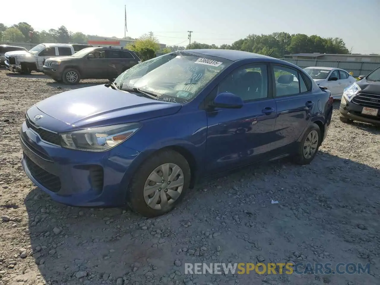1 Photograph of a damaged car 3KPA24AB2KE251442 KIA RIO 2019