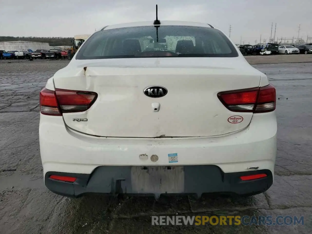 6 Photograph of a damaged car 3KPA24AB3KE204095 KIA RIO 2019