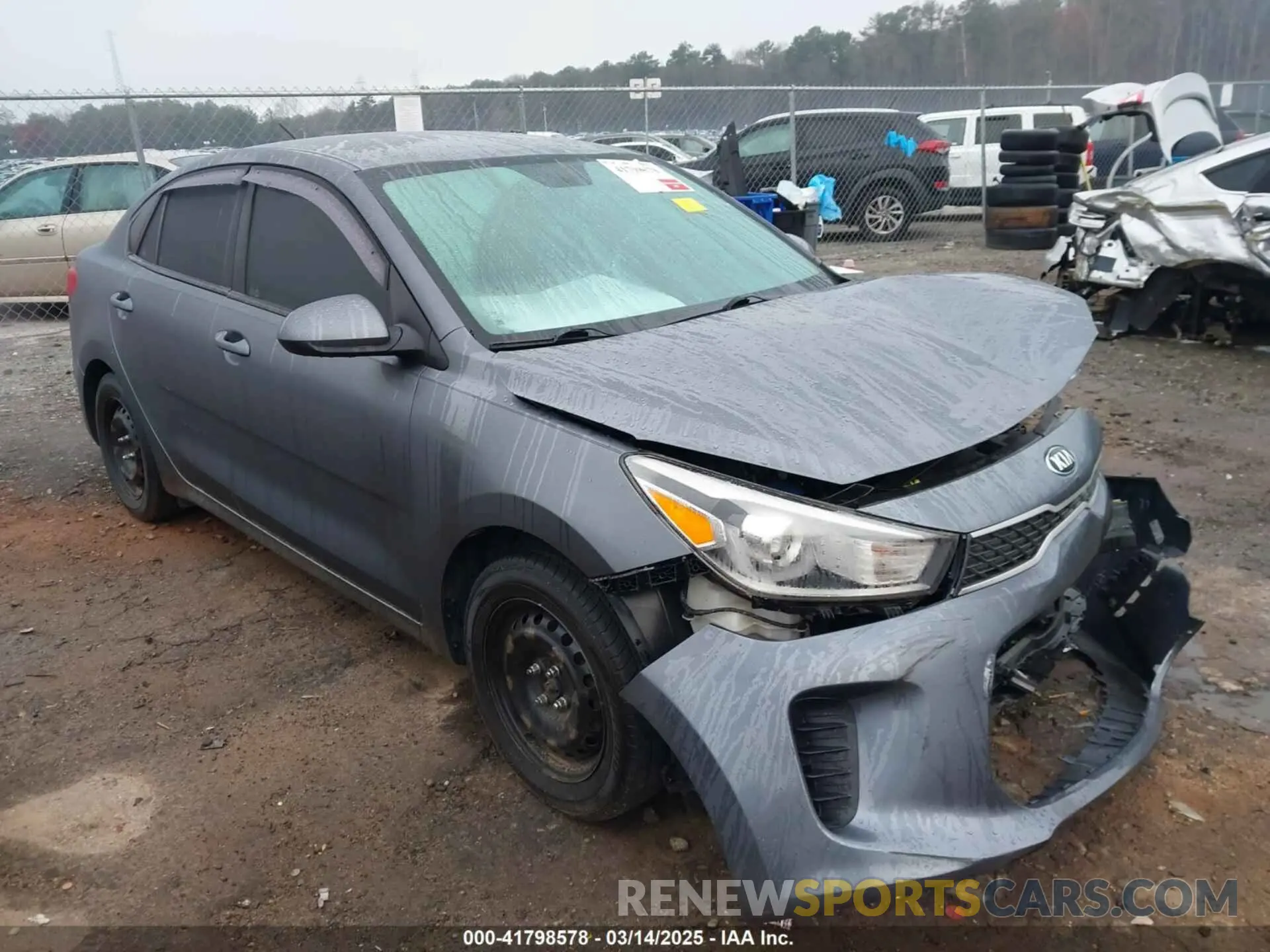 1 Photograph of a damaged car 3KPA24AB4KE177733 KIA RIO 2019