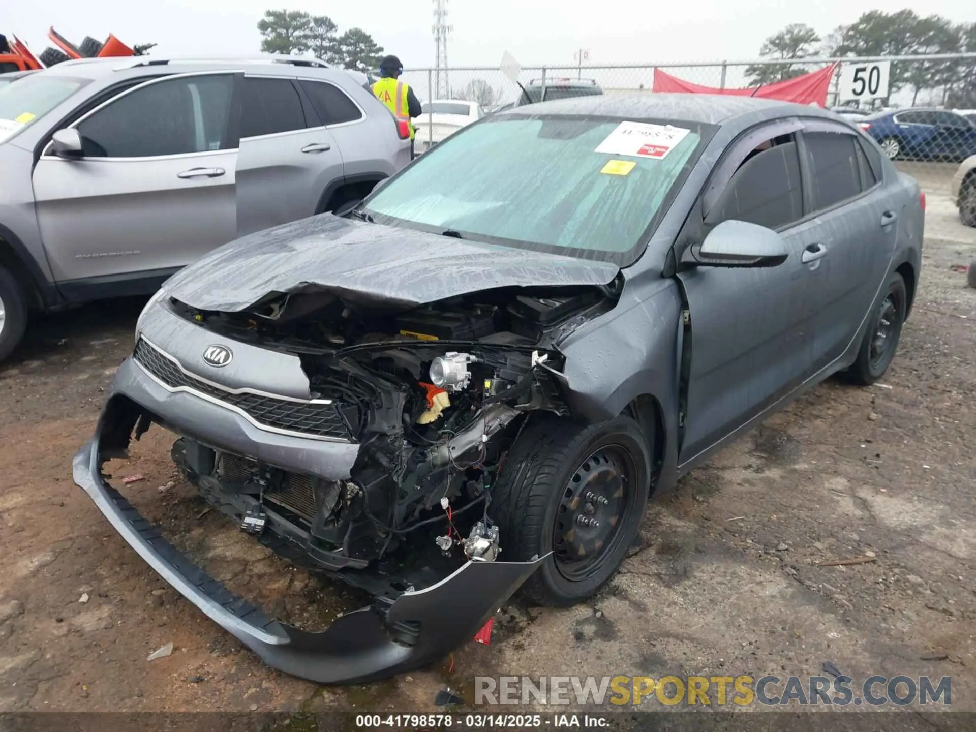 2 Photograph of a damaged car 3KPA24AB4KE177733 KIA RIO 2019