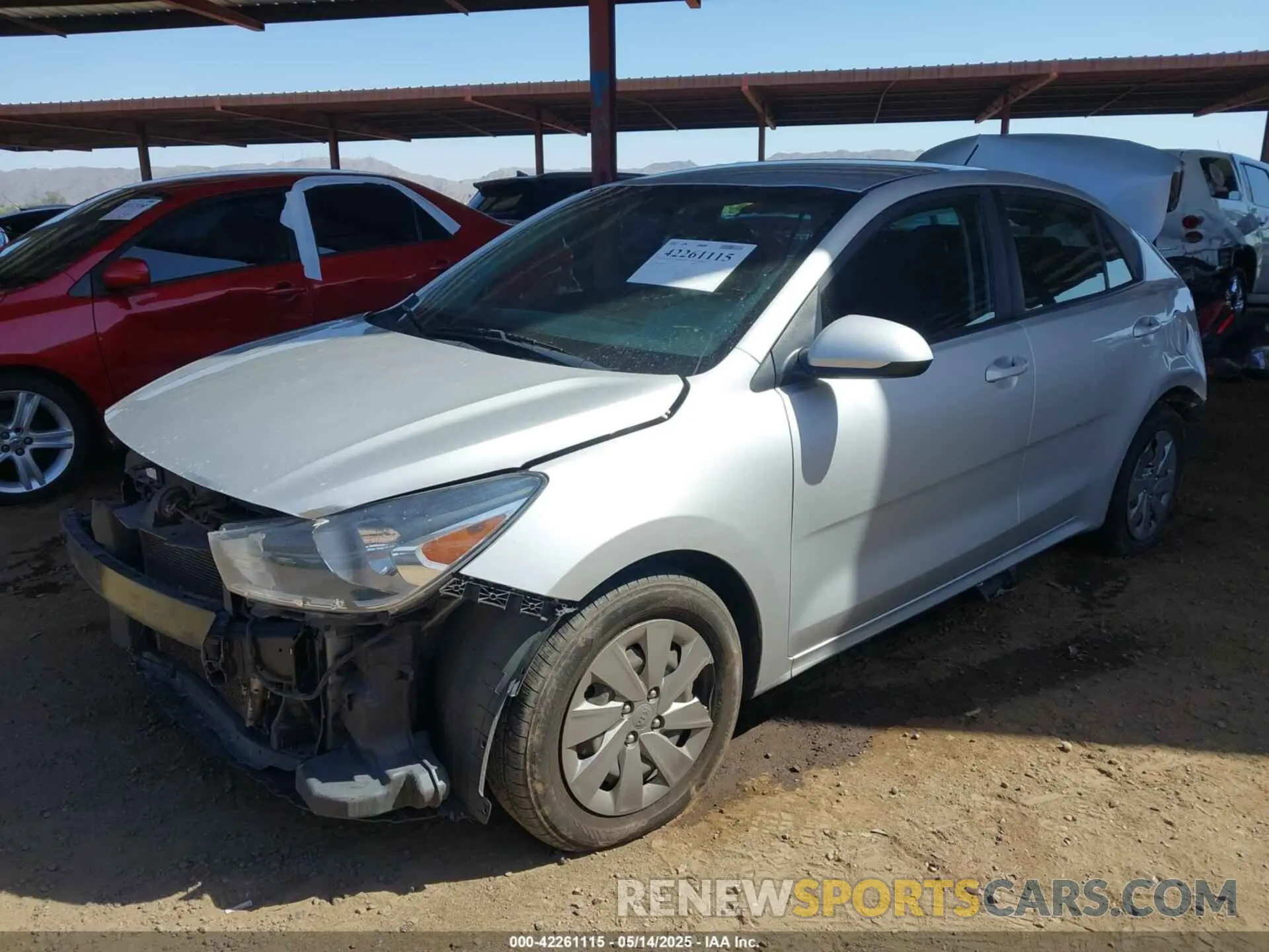 2 Photograph of a damaged car 3KPA24AB4KE220838 KIA RIO 2019