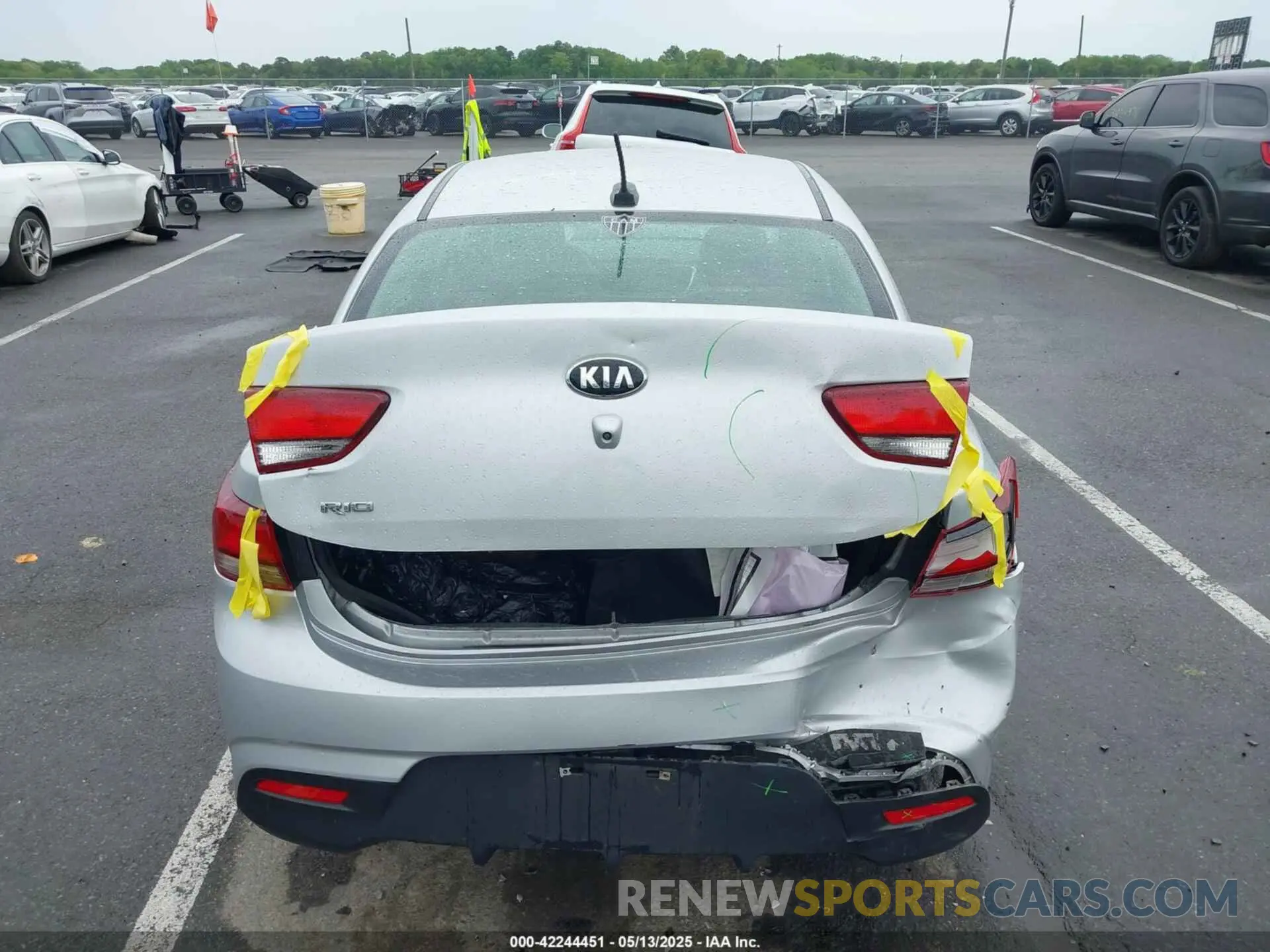 6 Фотография поврежденного автомобиля 3KPA24AB5KE227250 KIA RIO 2019