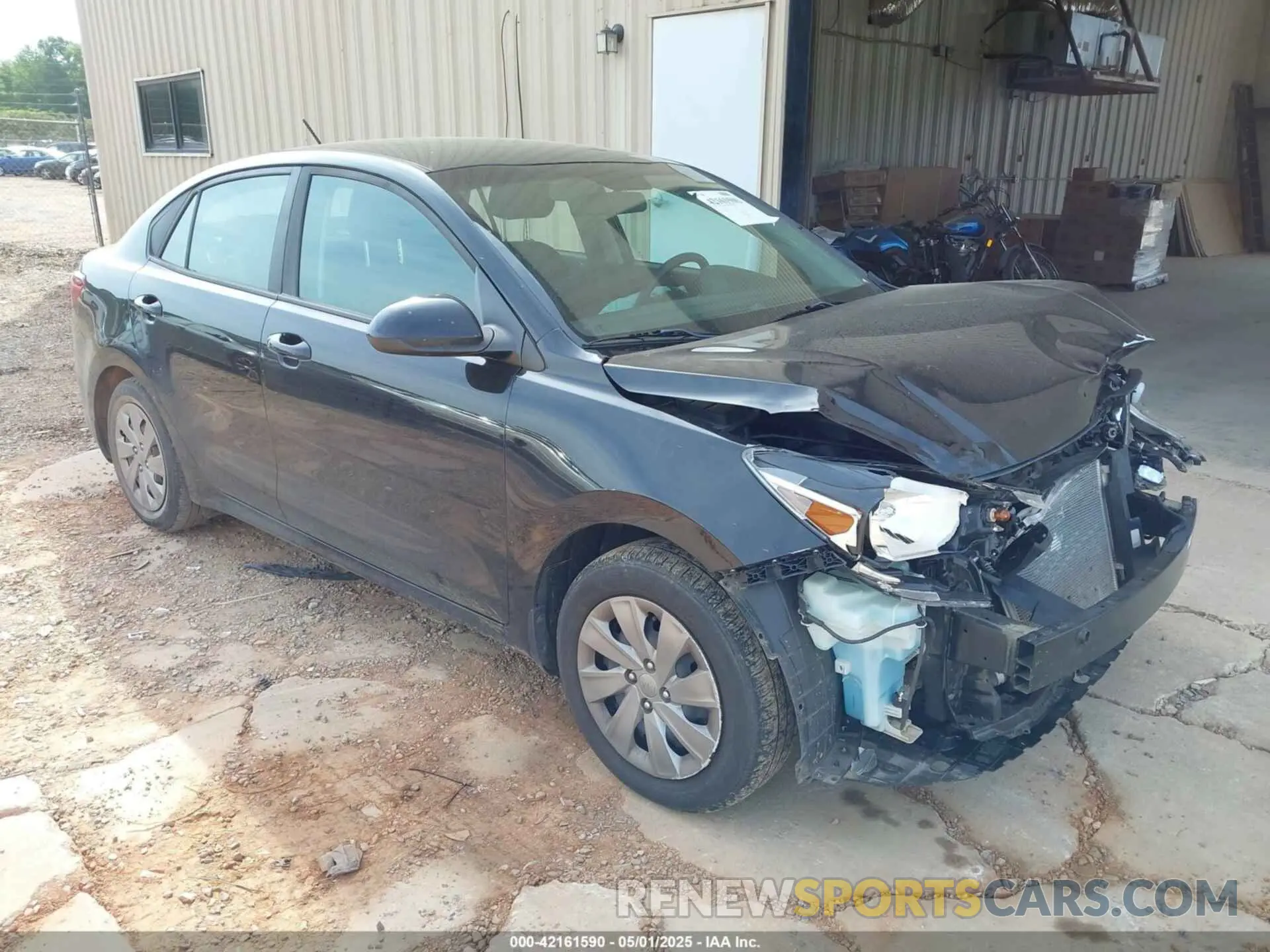 1 Photograph of a damaged car 3KPA24AB8KE252269 KIA RIO 2019