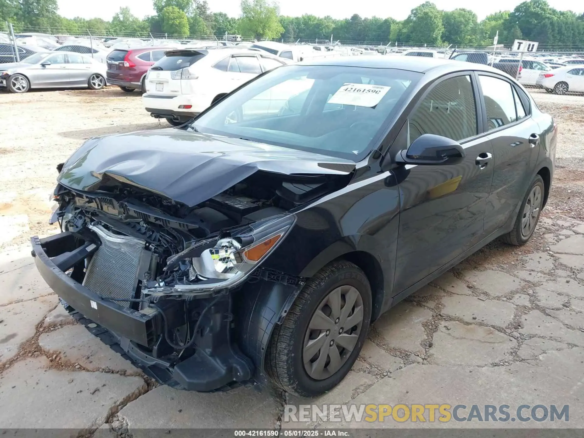 2 Photograph of a damaged car 3KPA24AB8KE252269 KIA RIO 2019