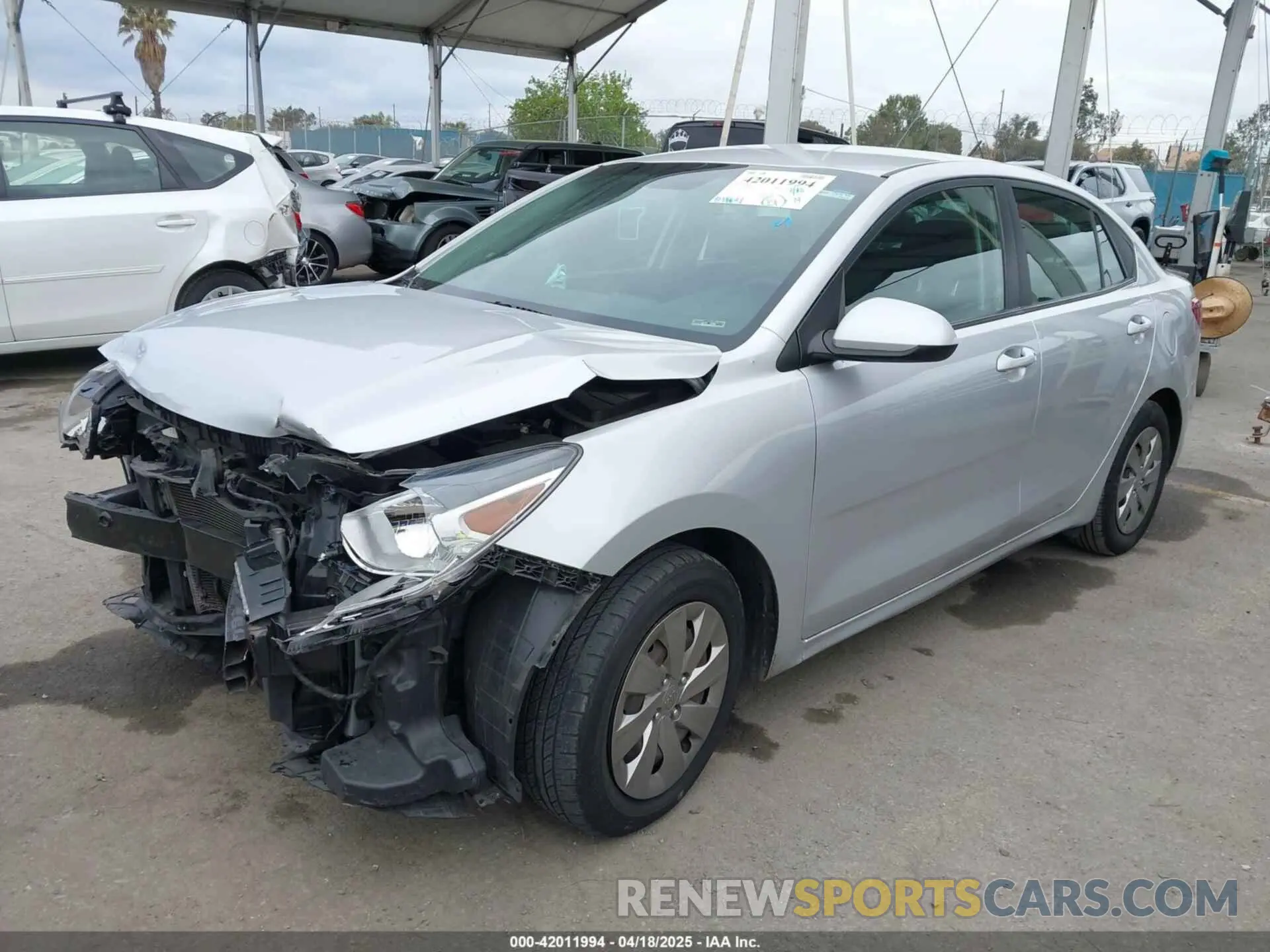 2 Photograph of a damaged car 3KPA24AB9KE173757 KIA RIO 2019