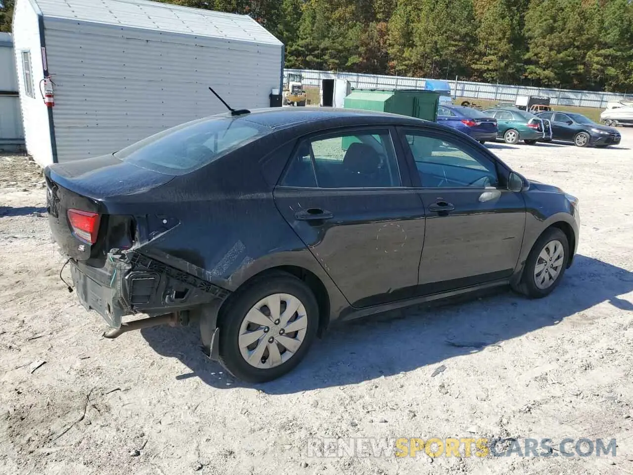 3 Photograph of a damaged car 3KPA24ABXKE209892 KIA RIO 2019