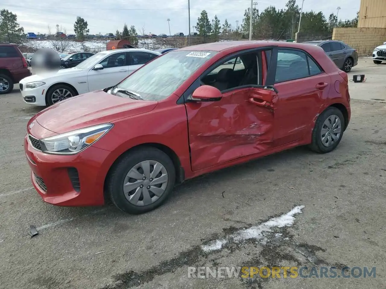 1 Photograph of a damaged car 3KPA25AB2KE249616 KIA RIO 2019