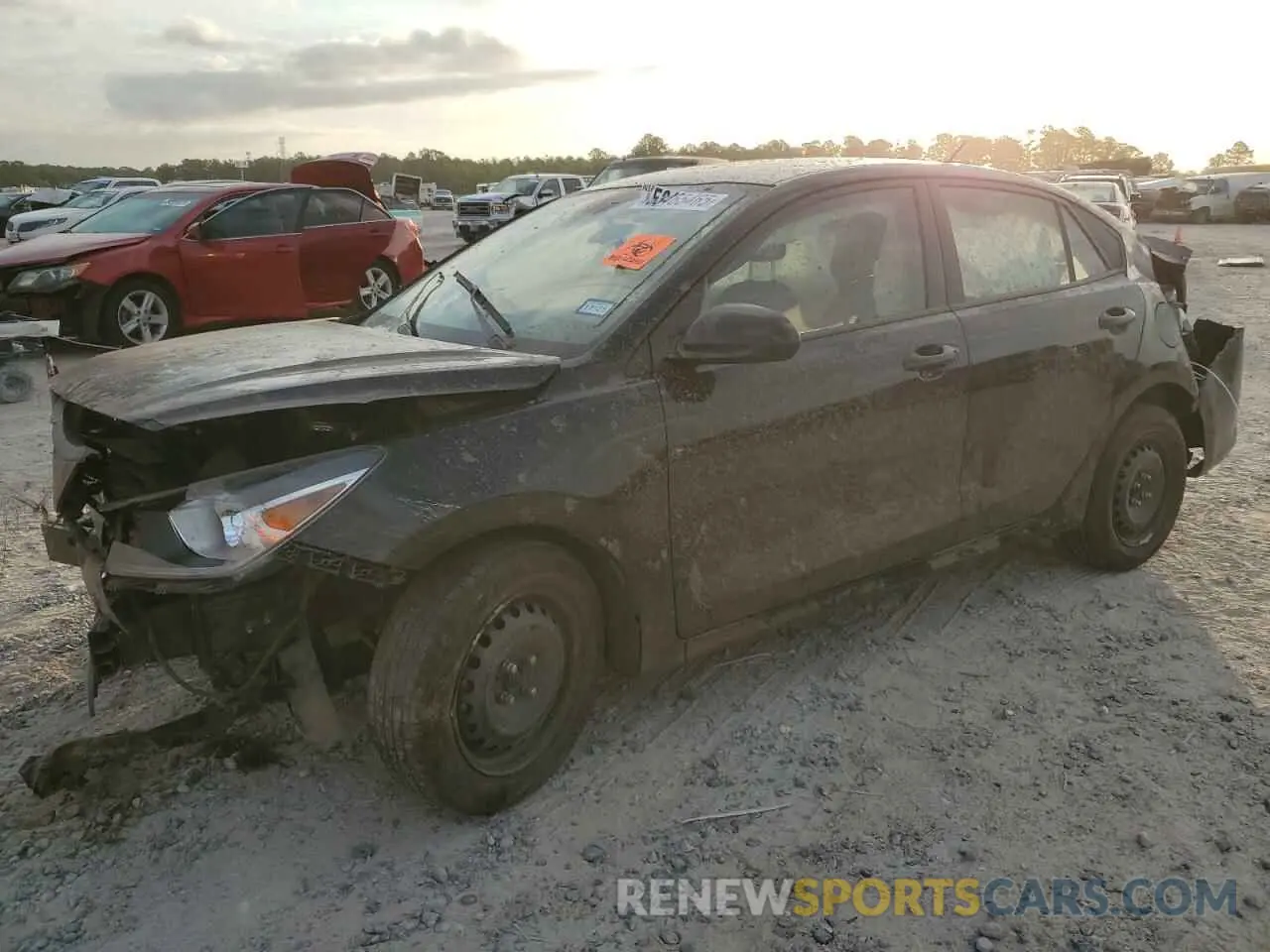 1 Photograph of a damaged car 3KPA24AD0LE343720 KIA RIO 2020