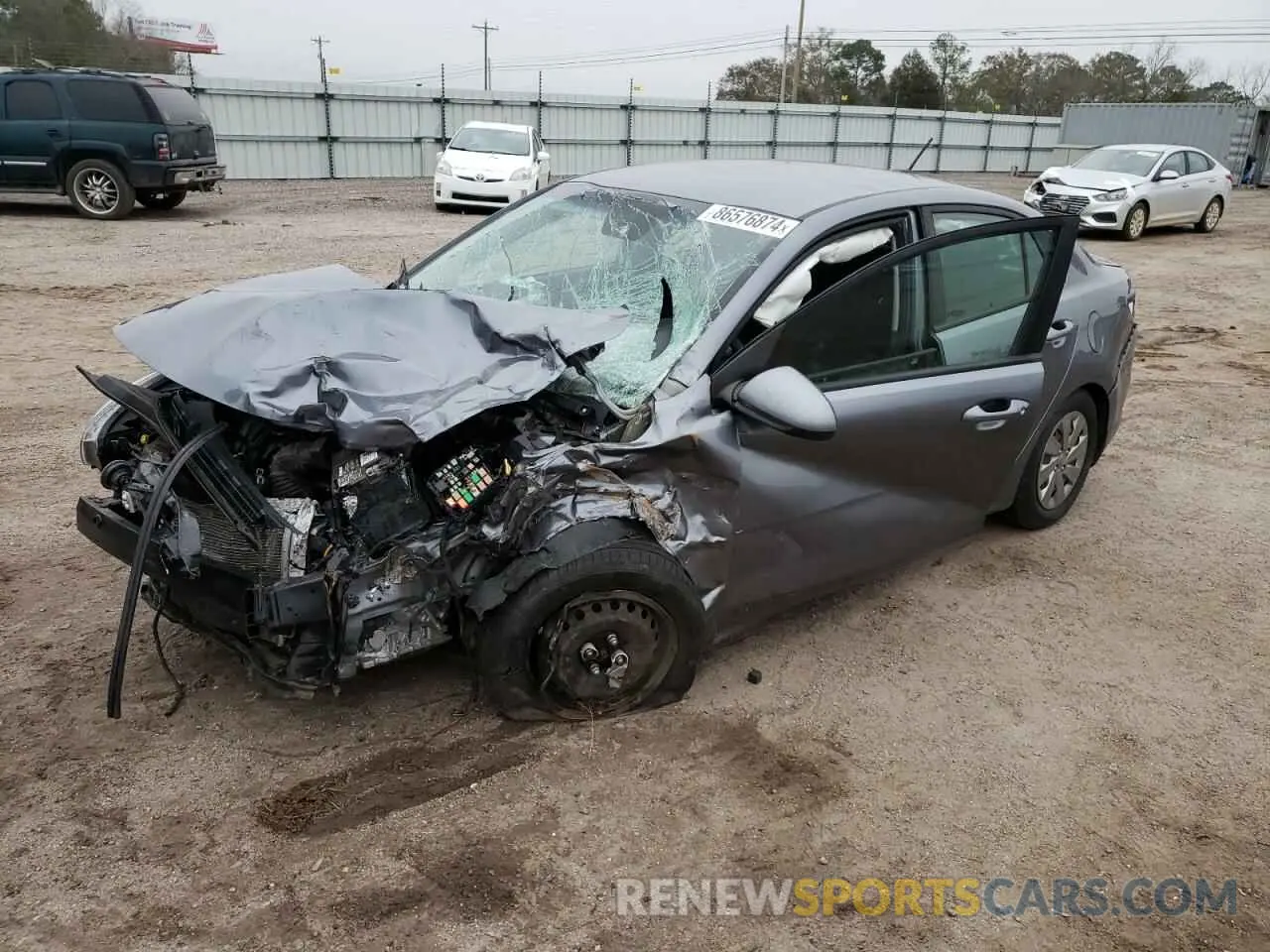 1 Photograph of a damaged car 3KPA24AD1LE256182 KIA RIO 2020