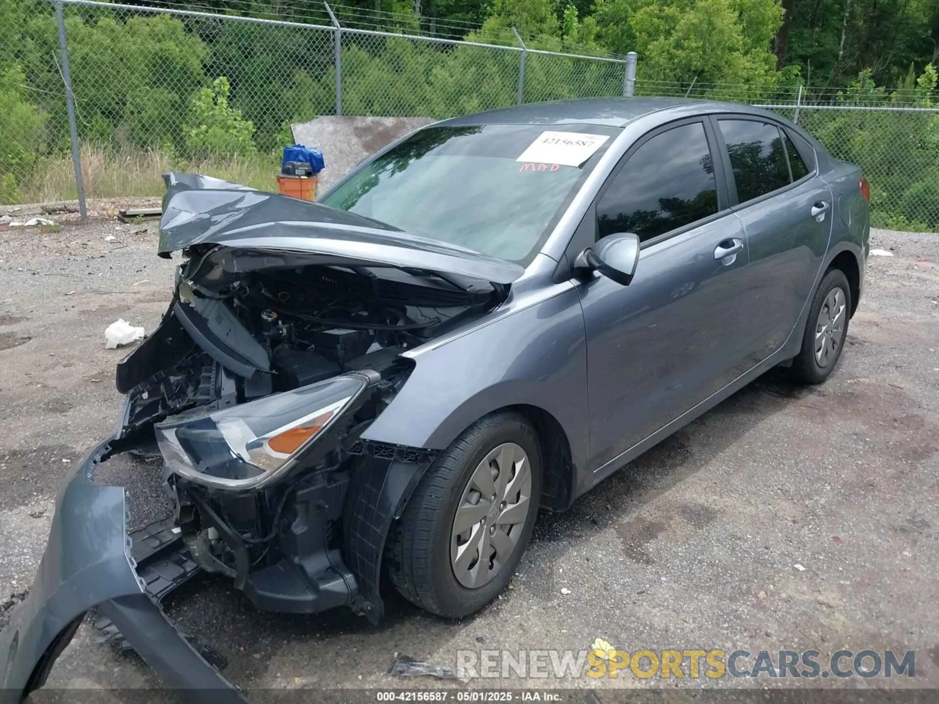 2 Photograph of a damaged car 3KPA24AD1LE262502 KIA RIO 2020
