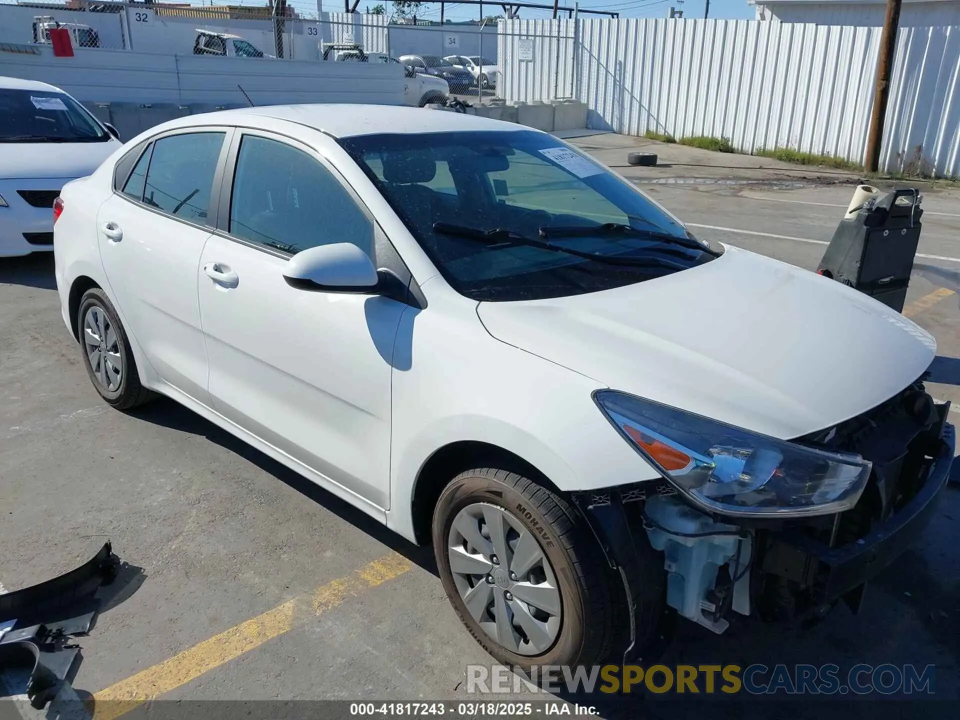 1 Photograph of a damaged car 3KPA24AD1LE313500 KIA RIO 2020
