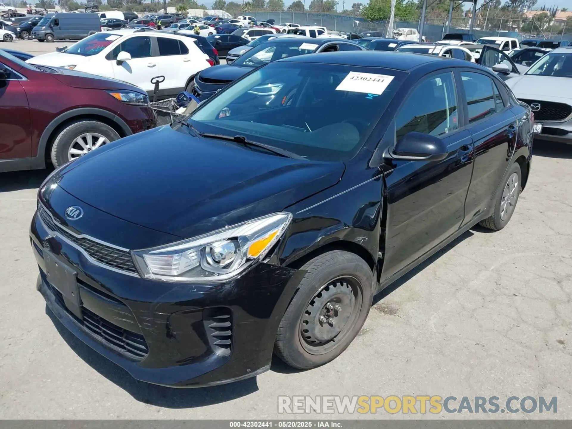 2 Photograph of a damaged car 3KPA24AD1LE336419 KIA RIO 2020
