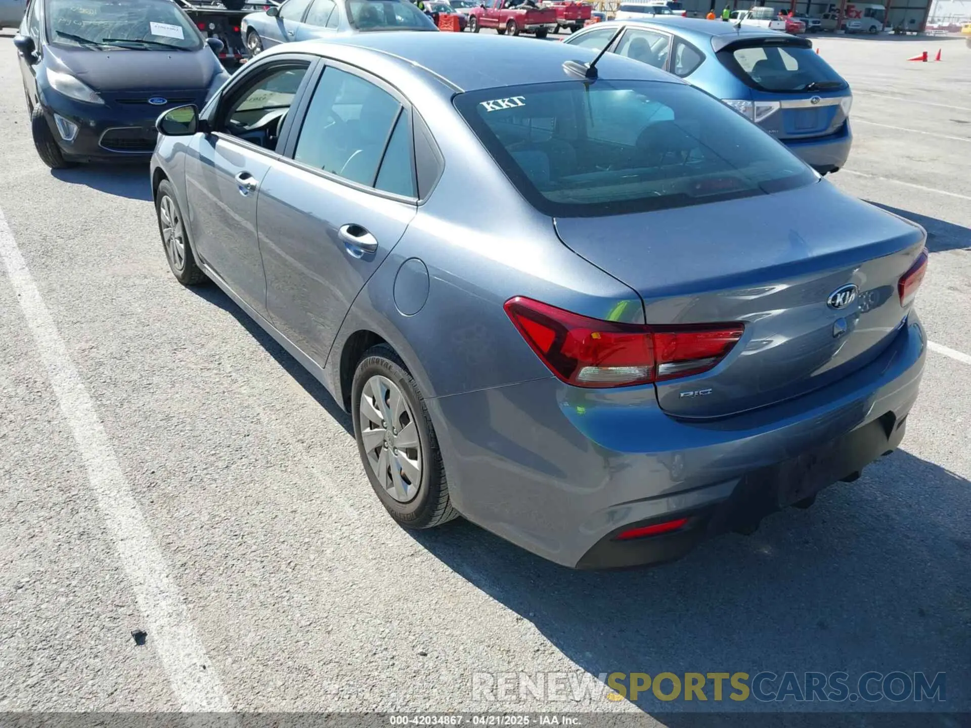 3 Photograph of a damaged car 3KPA24AD3LE288762 KIA RIO 2020