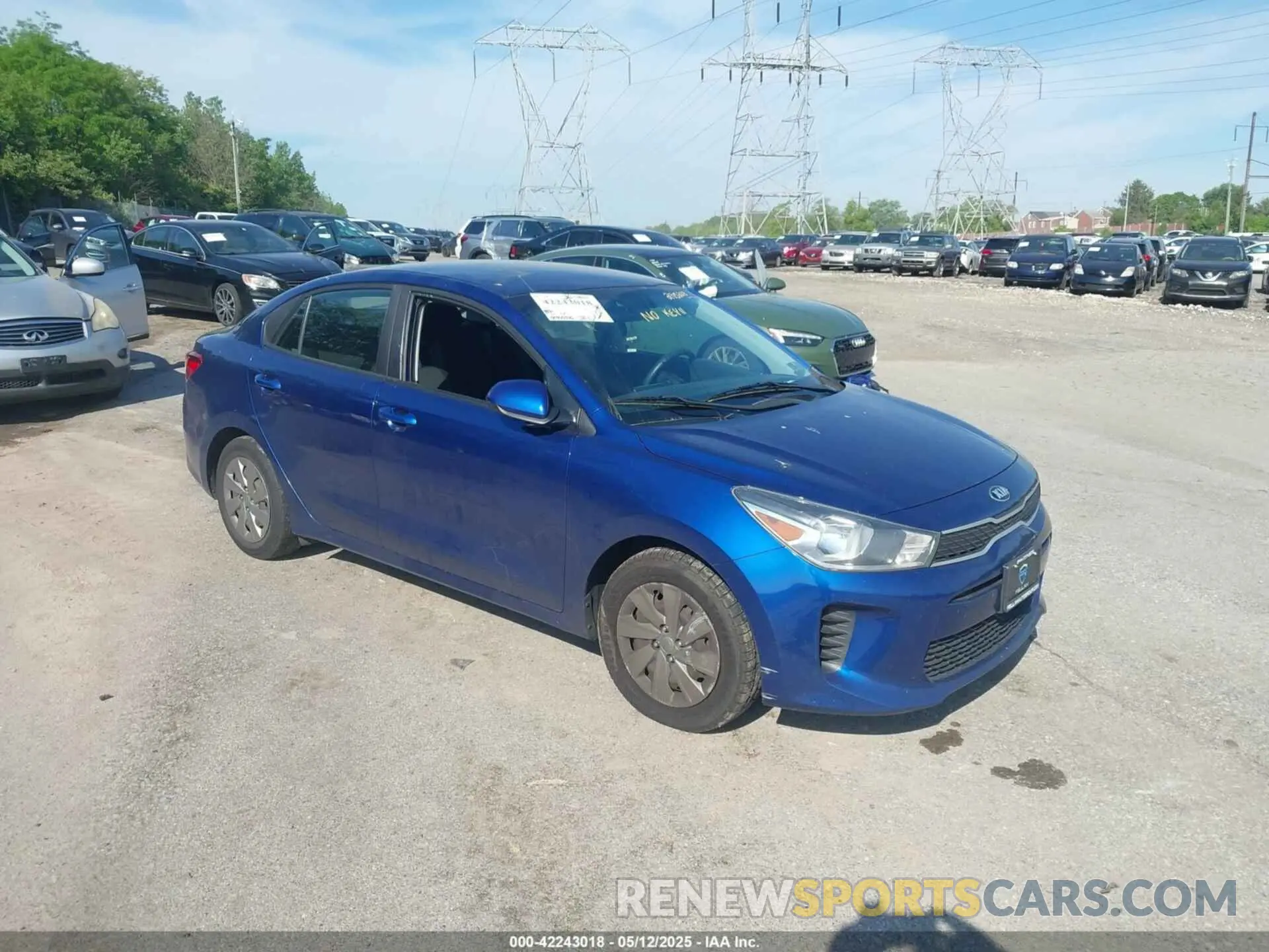 1 Photograph of a damaged car 3KPA24AD3LE295288 KIA RIO 2020