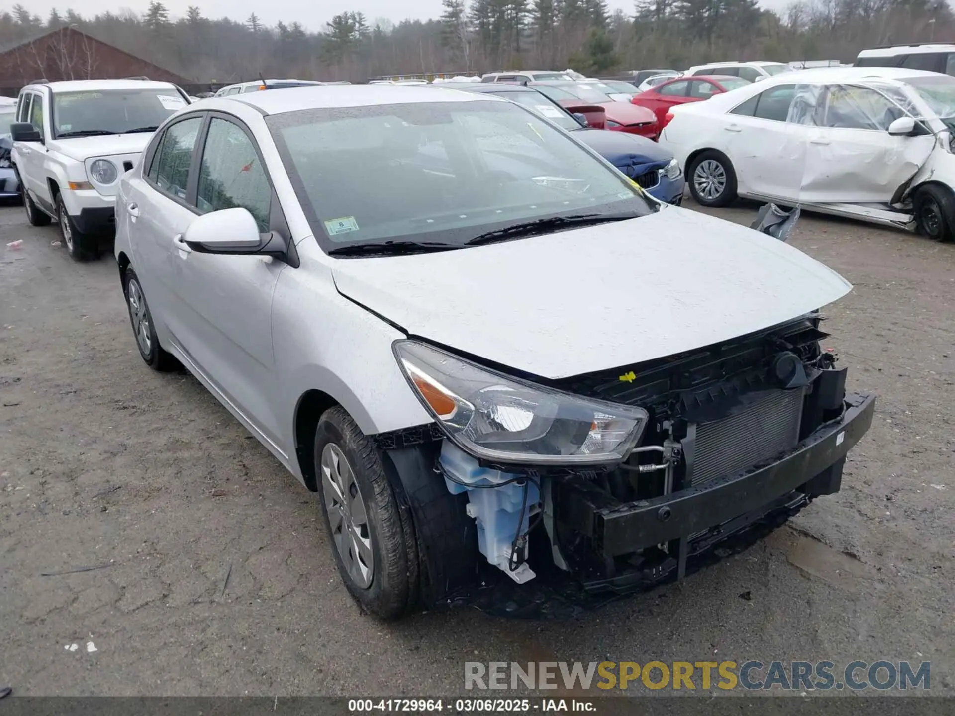 1 Photograph of a damaged car 3KPA24AD3LE353318 KIA RIO 2020