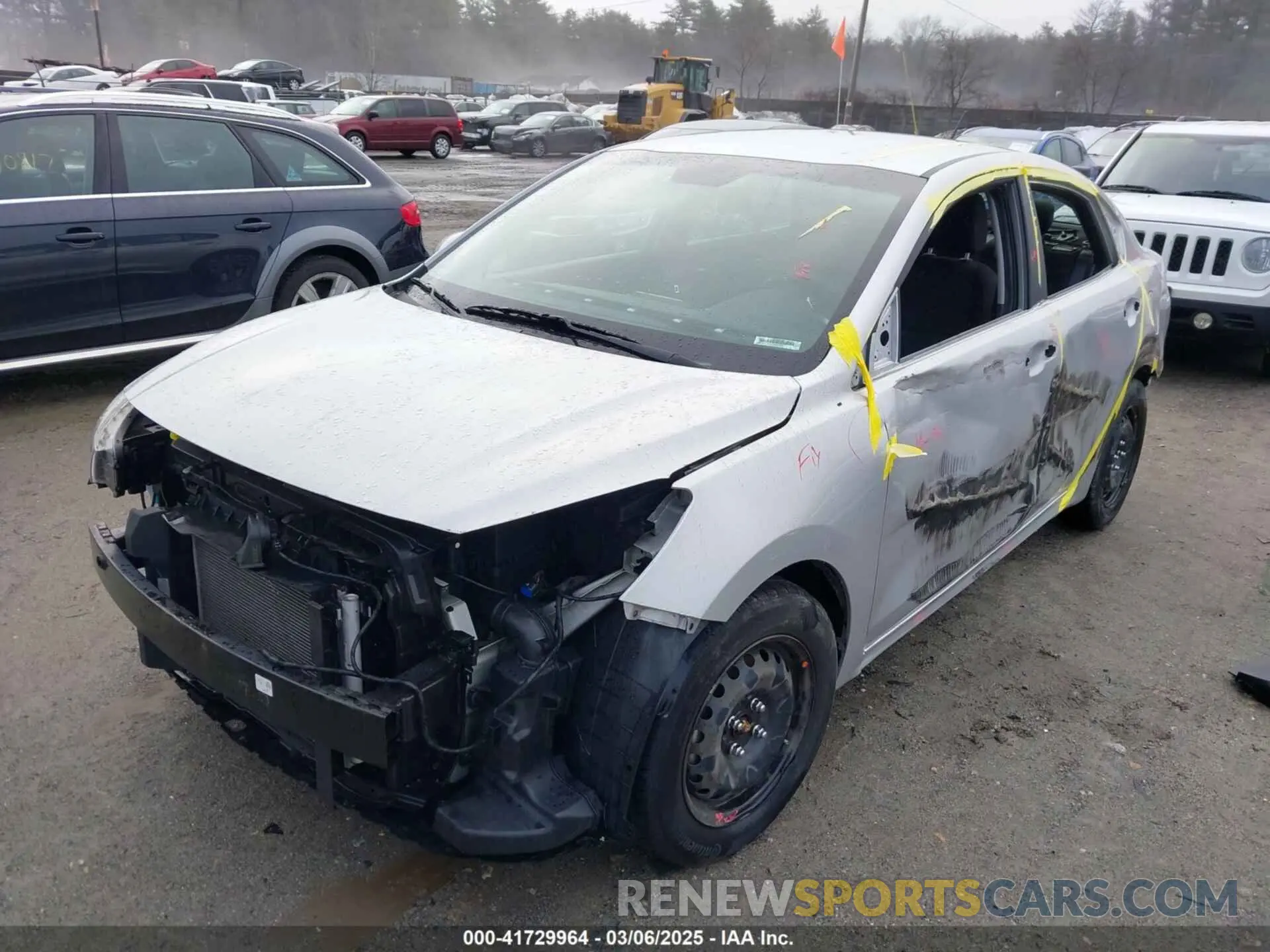 2 Photograph of a damaged car 3KPA24AD3LE353318 KIA RIO 2020
