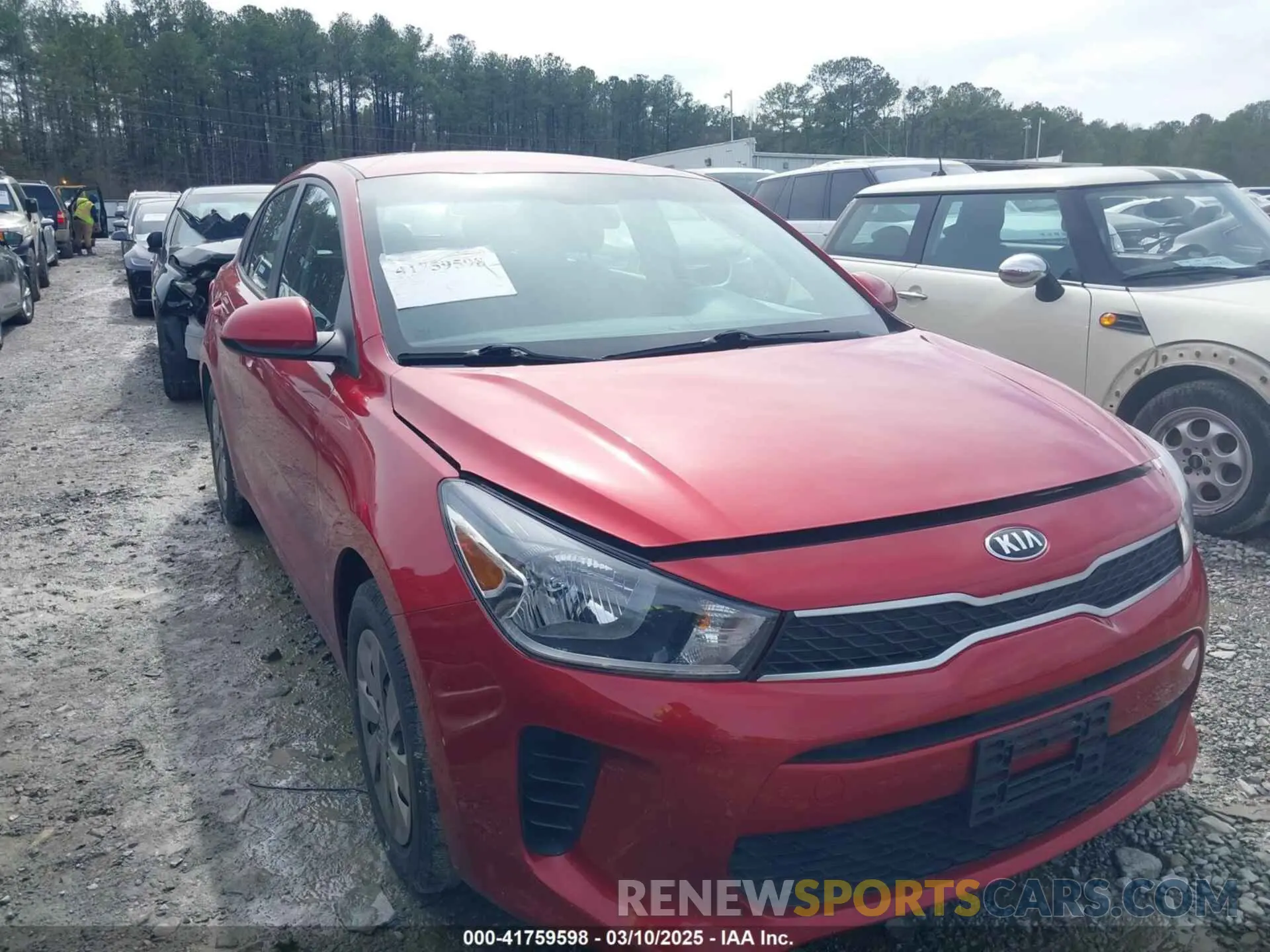 13 Photograph of a damaged car 3KPA24AD4LE295817 KIA RIO 2020