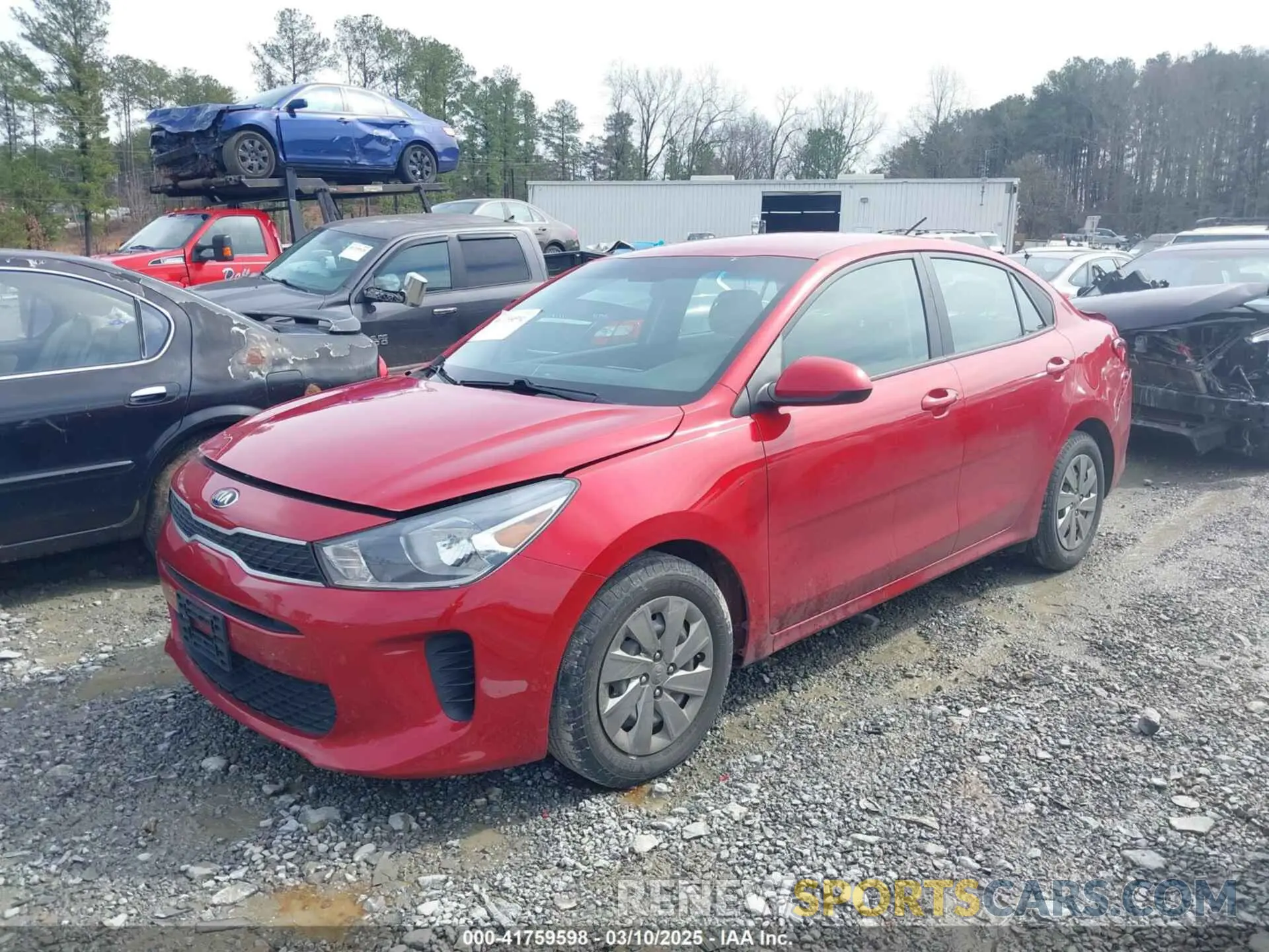 2 Photograph of a damaged car 3KPA24AD4LE295817 KIA RIO 2020