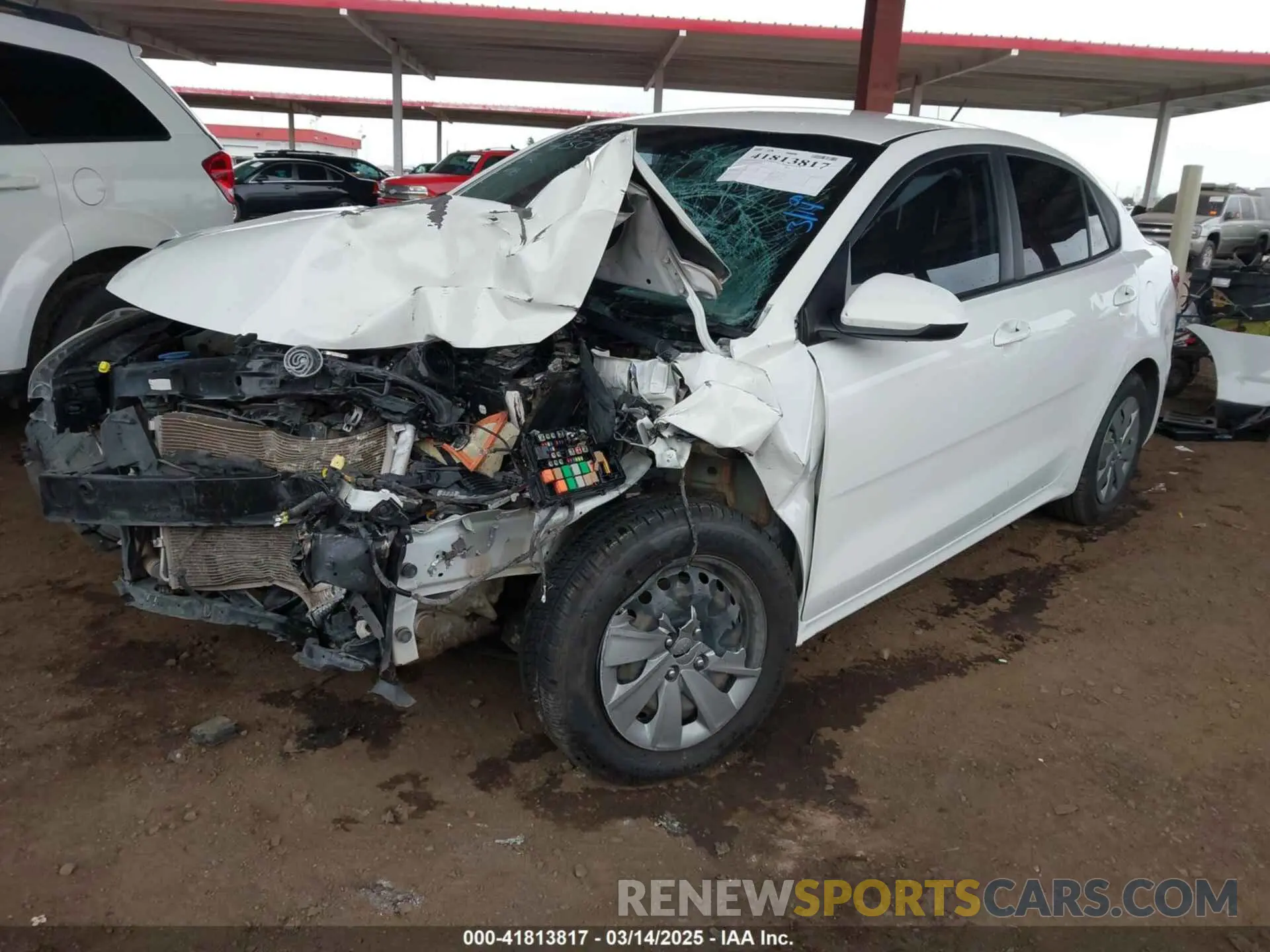 2 Photograph of a damaged car 3KPA24AD4LE334504 KIA RIO 2020