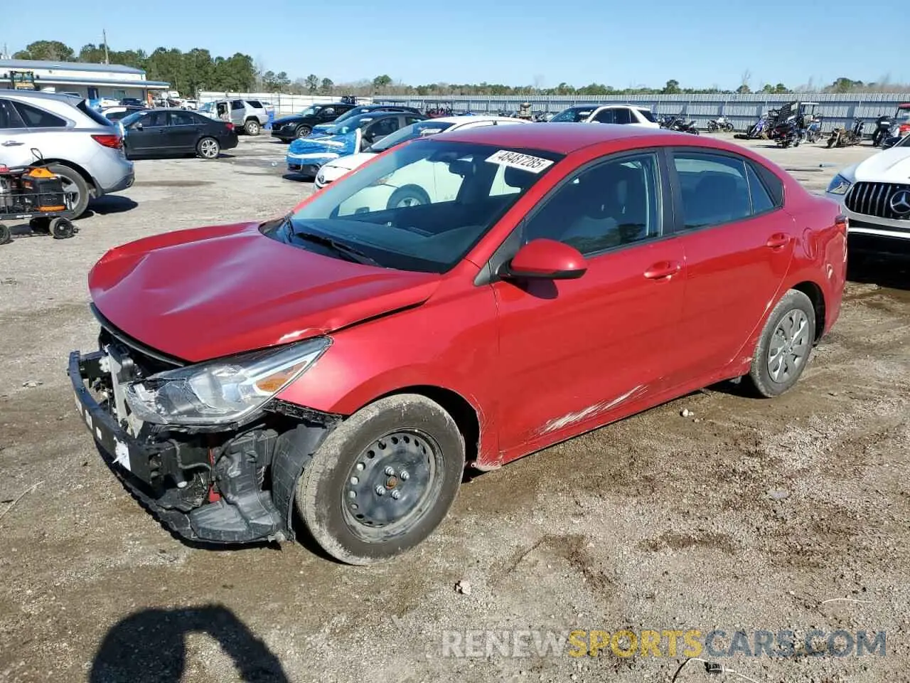 1 Photograph of a damaged car 3KPA24AD5LE284583 KIA RIO 2020