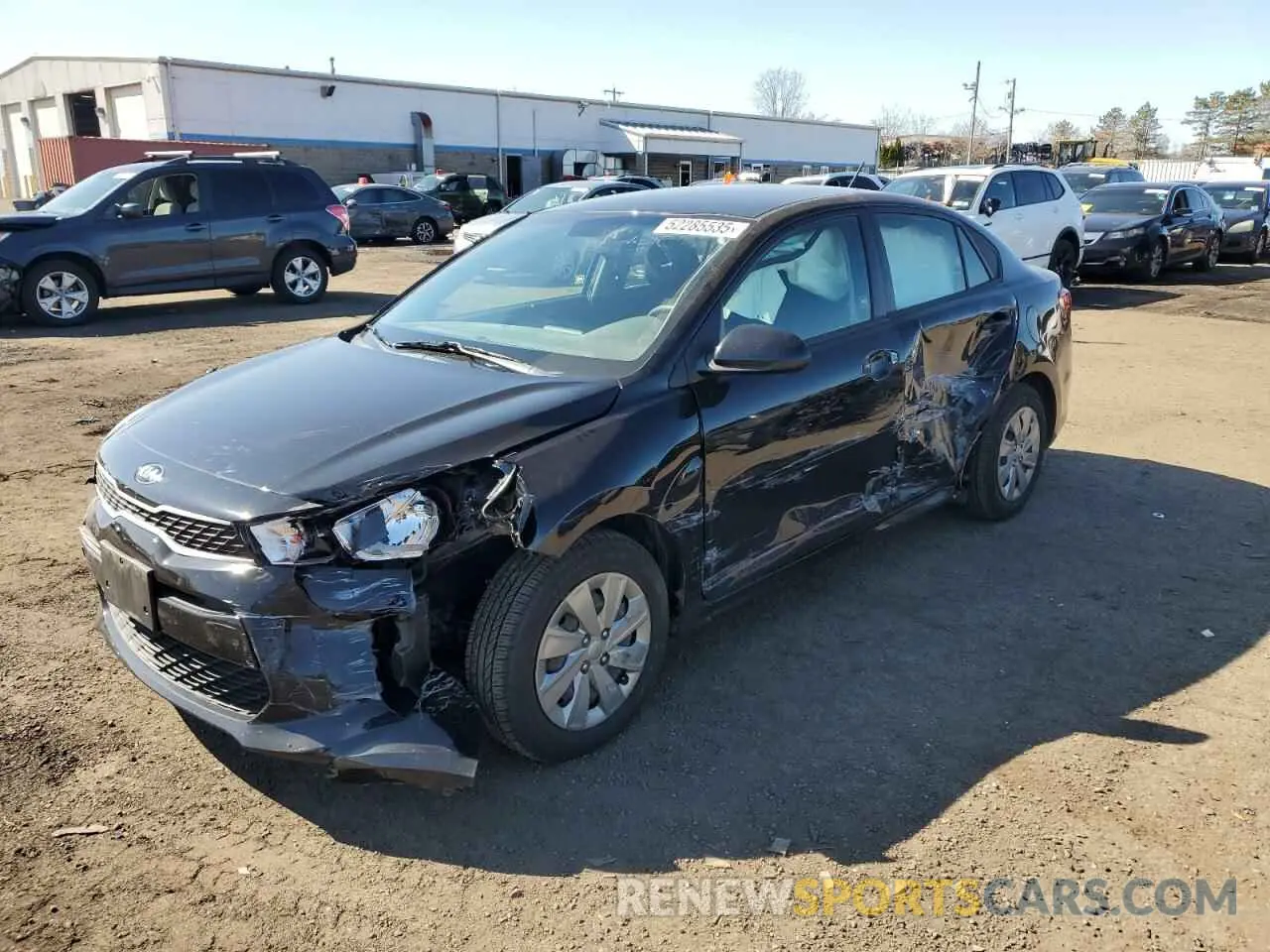 1 Photograph of a damaged car 3KPA24AD7LE260429 KIA RIO 2020