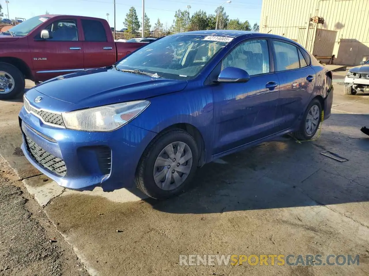 1 Photograph of a damaged car 3KPA24AD7LE282625 KIA RIO 2020